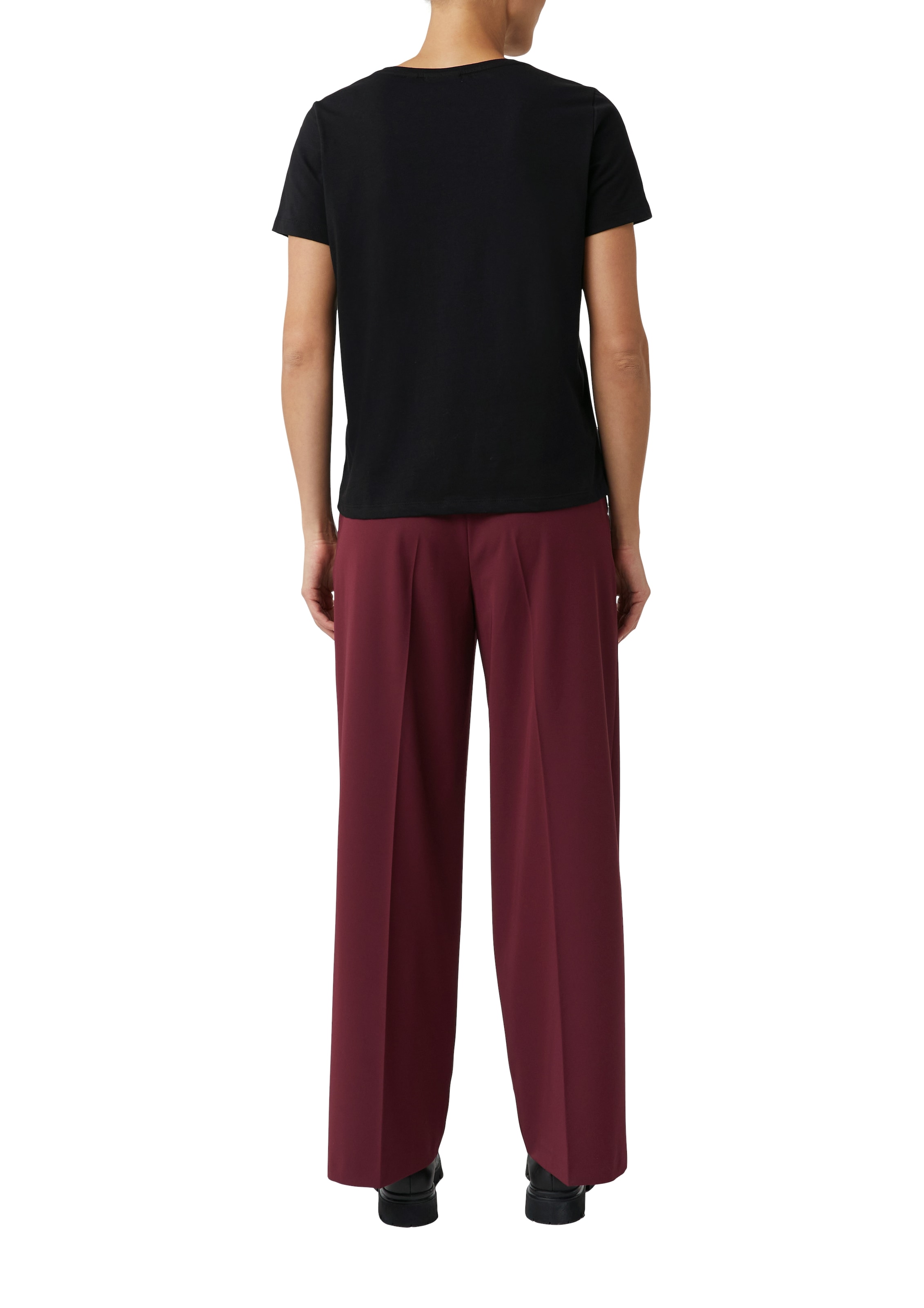 comma casual identity T-shirt mit Rundhalsausschnitt, Regular Fit