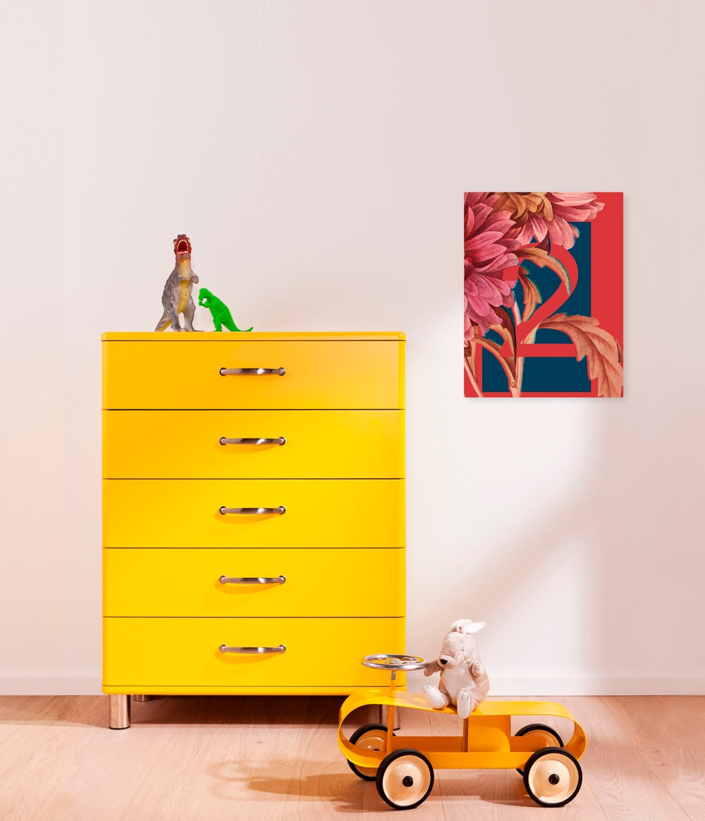 Image of Komar Leinwandbild "Number 2 - Grösse 30 x 40 cm" Natur 1 Stk. tlg. Keilrahmenbild mi Echtholzrahmen