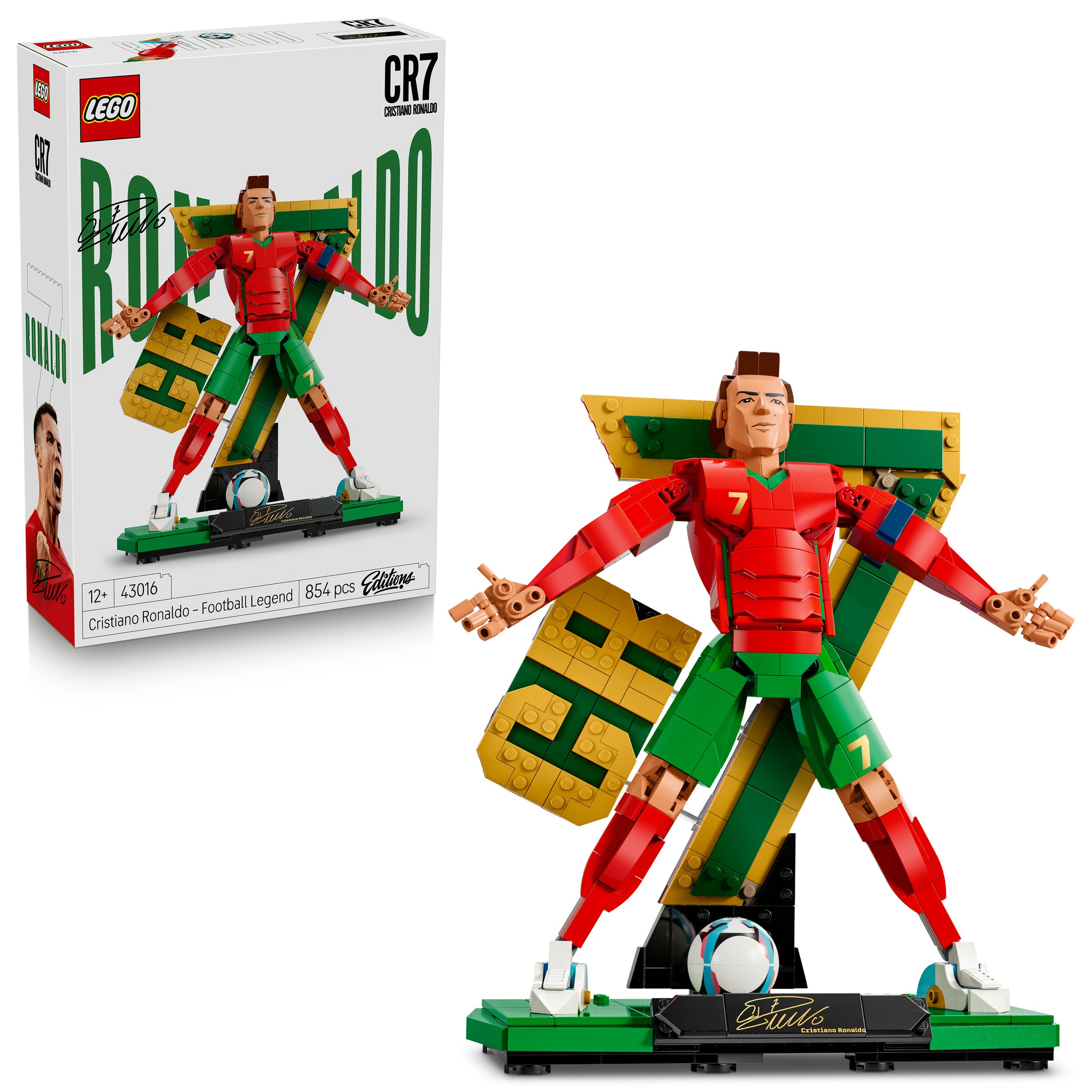 Image of LEGO Konstruktionsspielsteine "Cristiano Ronaldo – Fussballlegende (43016), LEGO Editions Football"