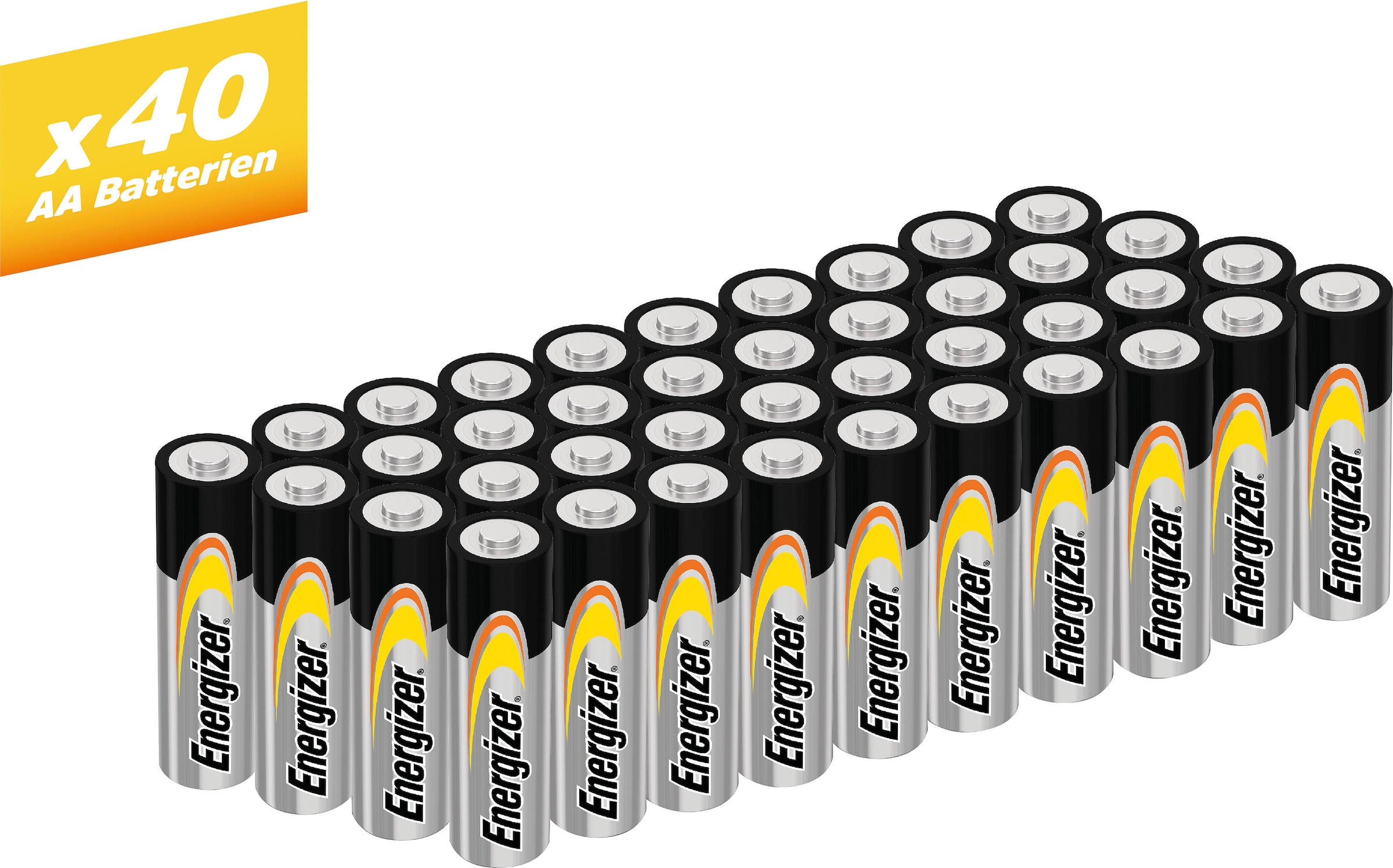 Batterie »40er Pack Alkaline Power Mignon (AA)«, LR06, 1,5 V, (Packung, 40 St.)