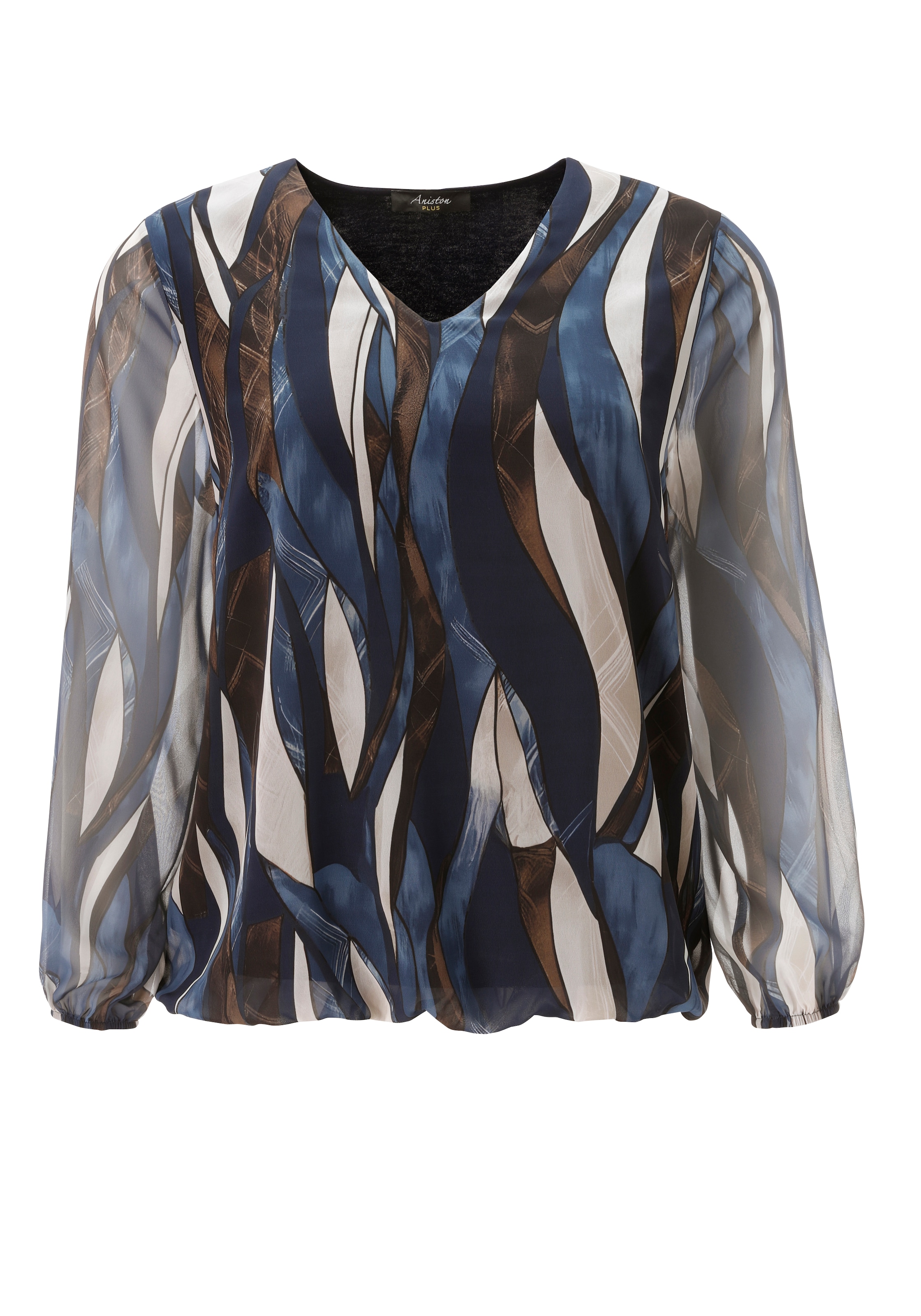 Aniston PLUS Blouse à enfiler dans un dessin tendance - NOUVELLE COLLECTION