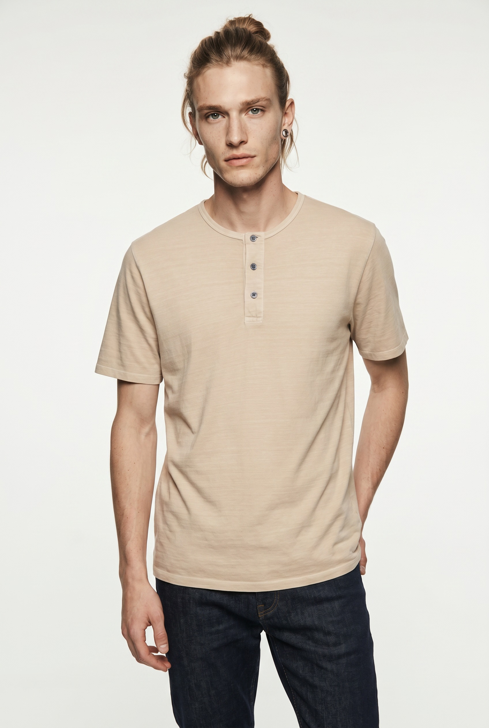 Image of Jack & Jones T-Shirt "JPRBLUAMAN SS HENLEY TEE SMU"