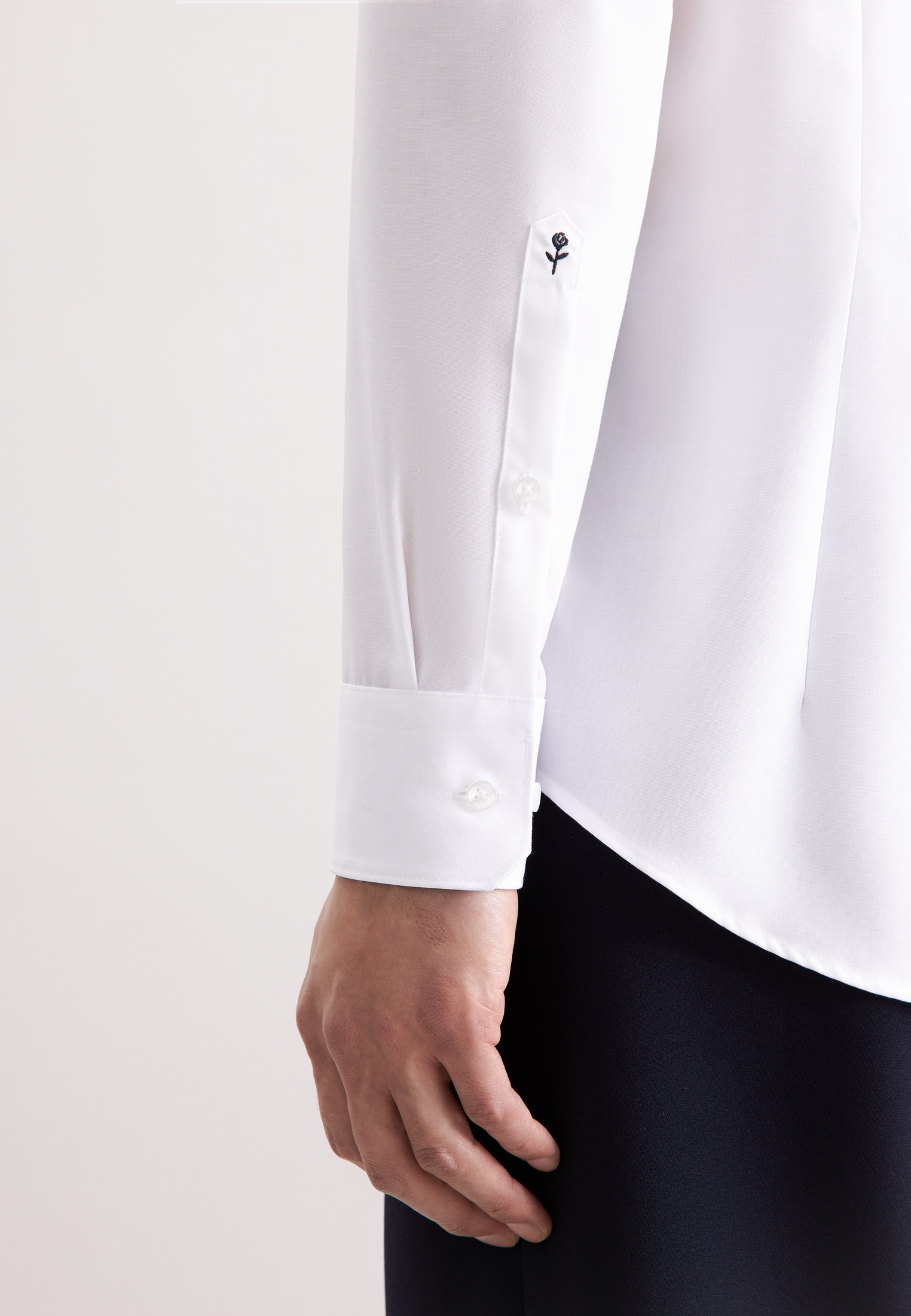 seidensticker Businesshemd »Schwarze Rose« Slim 1/1 Kentkragen Uni