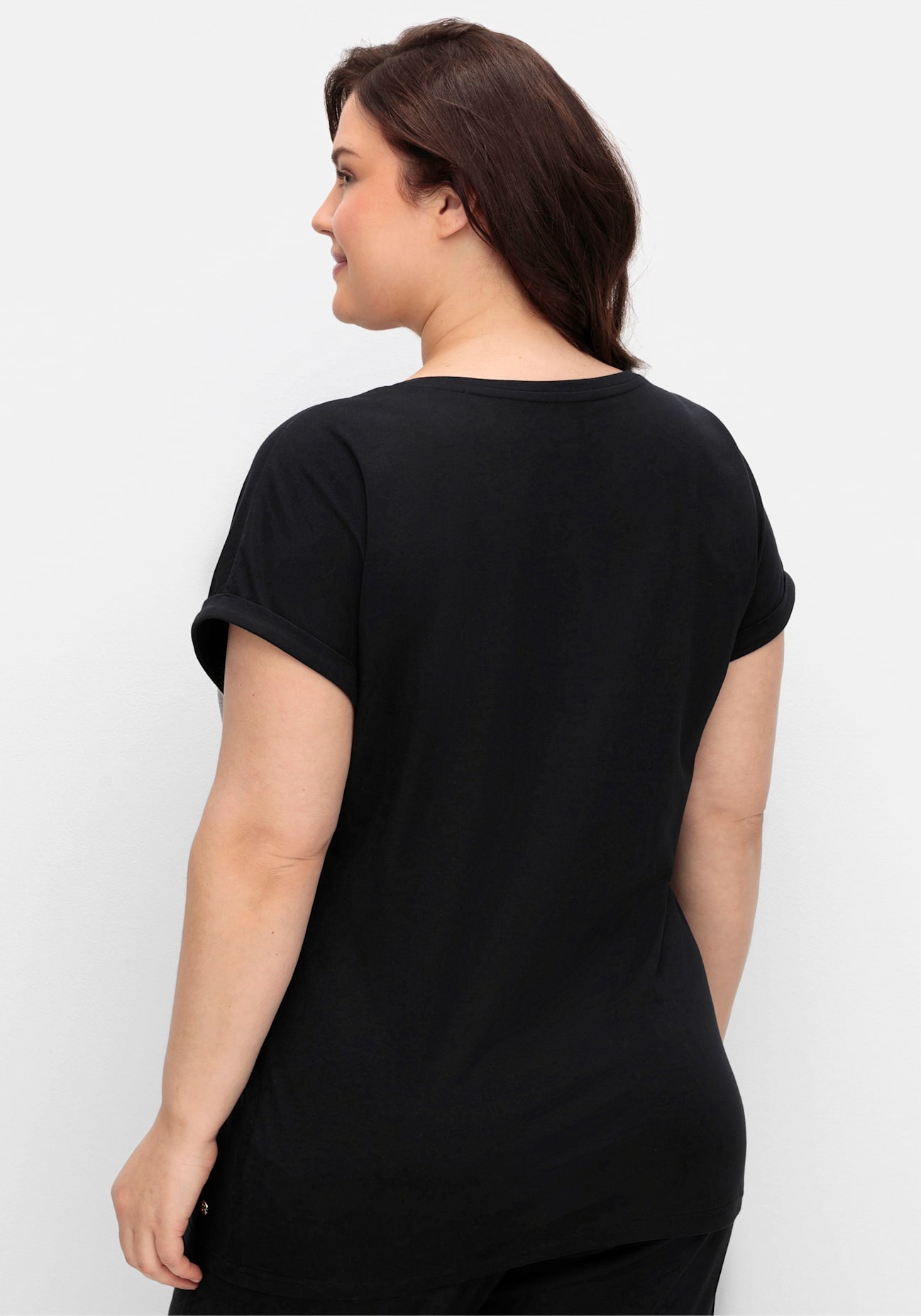 Sheego Kurzarmshirt "T-Shirt" 1 Stk.