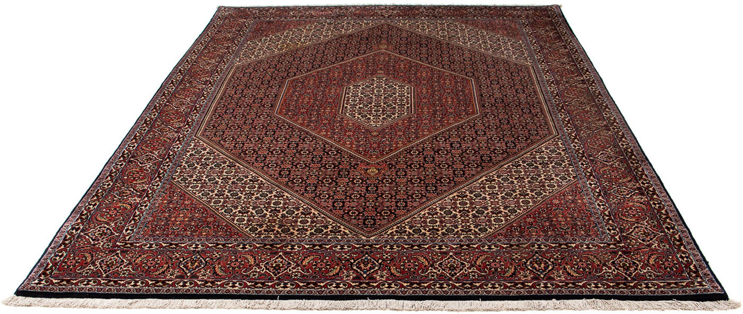 Image of morgenland Orientteppich »Perser - Bidjar - 272 x 198 cm - braun«, rechteckig, 15 mm Höhe, Wohnzimmer, Handgeknüpft, Einzelstück mit Zertifikat bei Ackermann Versand Schweiz