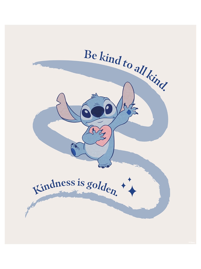 Komar Bild »Stitch Kindness« Disney 1 Stk. tlg. Wandbild zur Dekoration im Kinderzimmer - ohne Rahmen