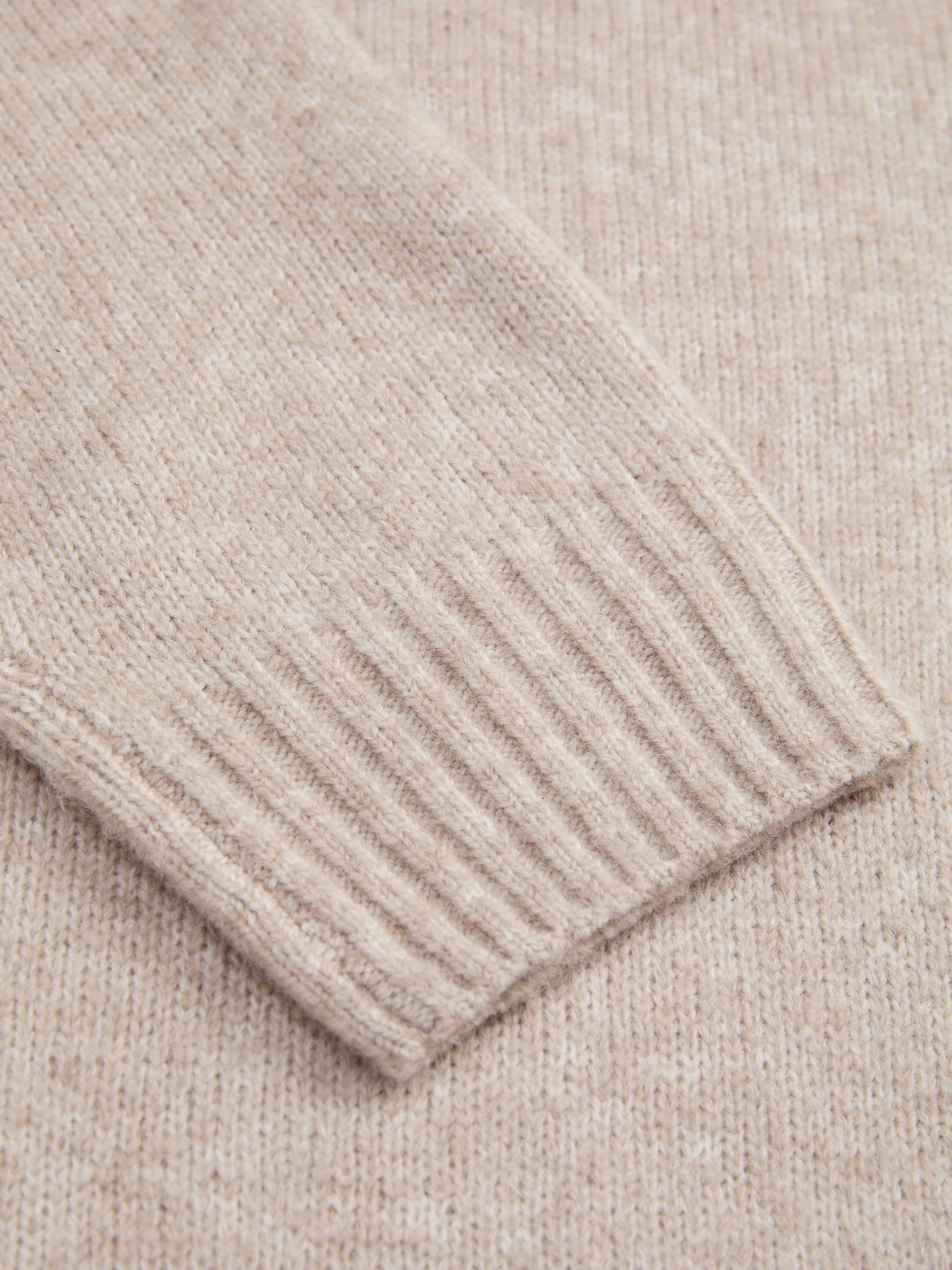 Jack & Jones Pull à col rond »JJESOHO OLLIE KNIT CREW NECK SN« Materialmix, relaxed fit