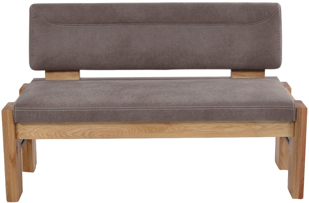 K+W Komfort & Wohnen Polsterbank gepolsterte Stauraumbank, Massivholz, in 2 Breiten 161cm oder 181cm