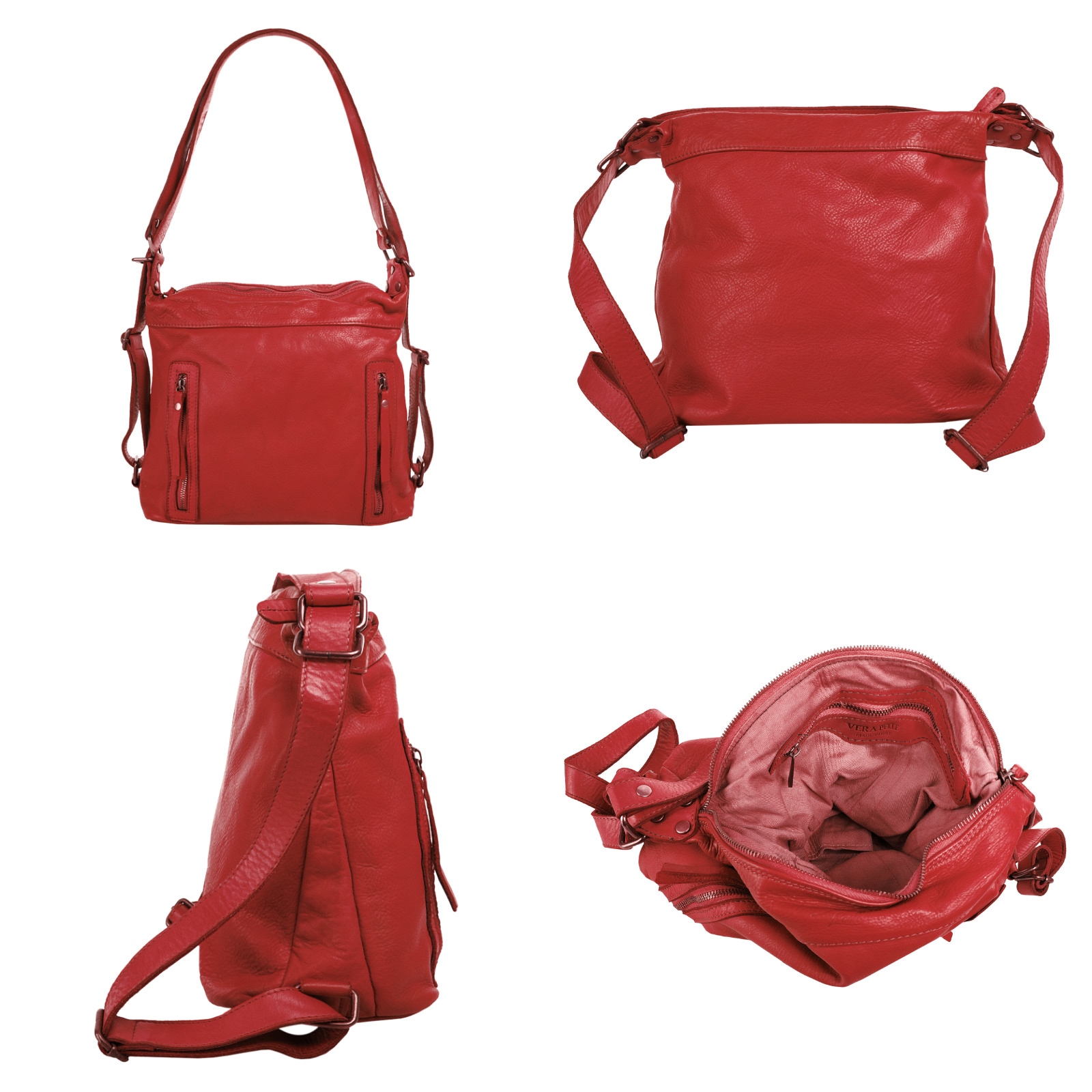 Samantha Look Shopper, echt Leder, Made in Italy