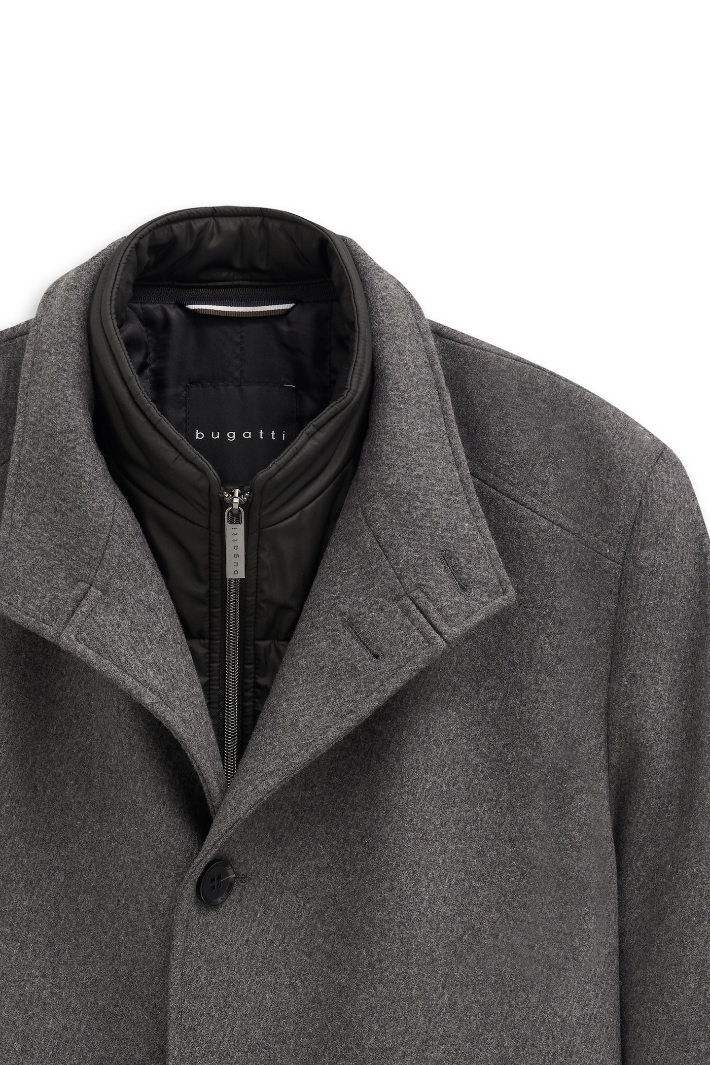 bugatti Manteau court »Westen-Einsatz« Modern Fit mit Flexcity Stretch Einsätzen