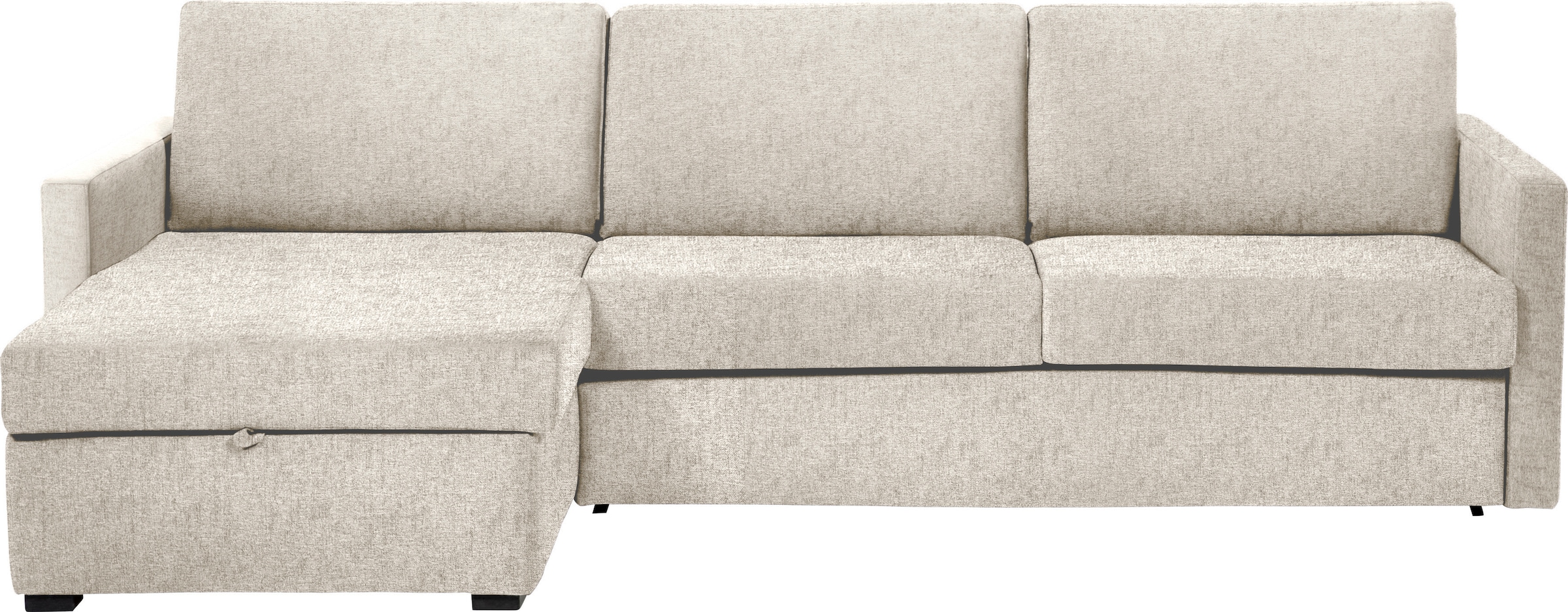 Places of Style Schlafsofa »GOLDPOINT Ecksofa 264 cm, Liegefläche (140/200cm), L-Form,«, Bettfunktion, Bonell-Federkernmatratze und Dauerschläfer-Funktion