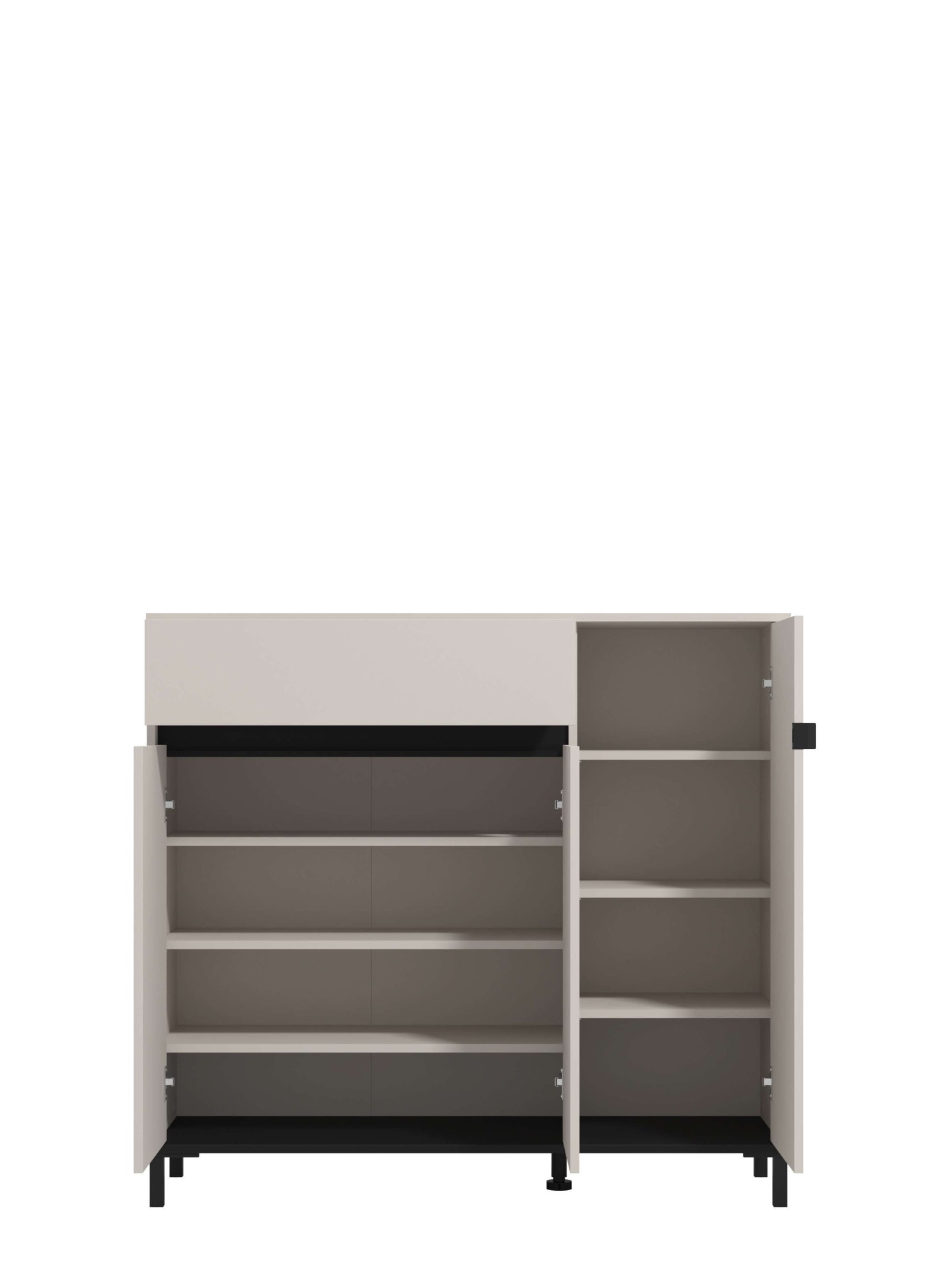 Home affaire Commode à chaussures »Flannan, Schuhregal, Schuhschrank, Gesamthöhe 109,5 cm« sechs Regale und eine Schublade, Gesamtbreite 118,5 cm