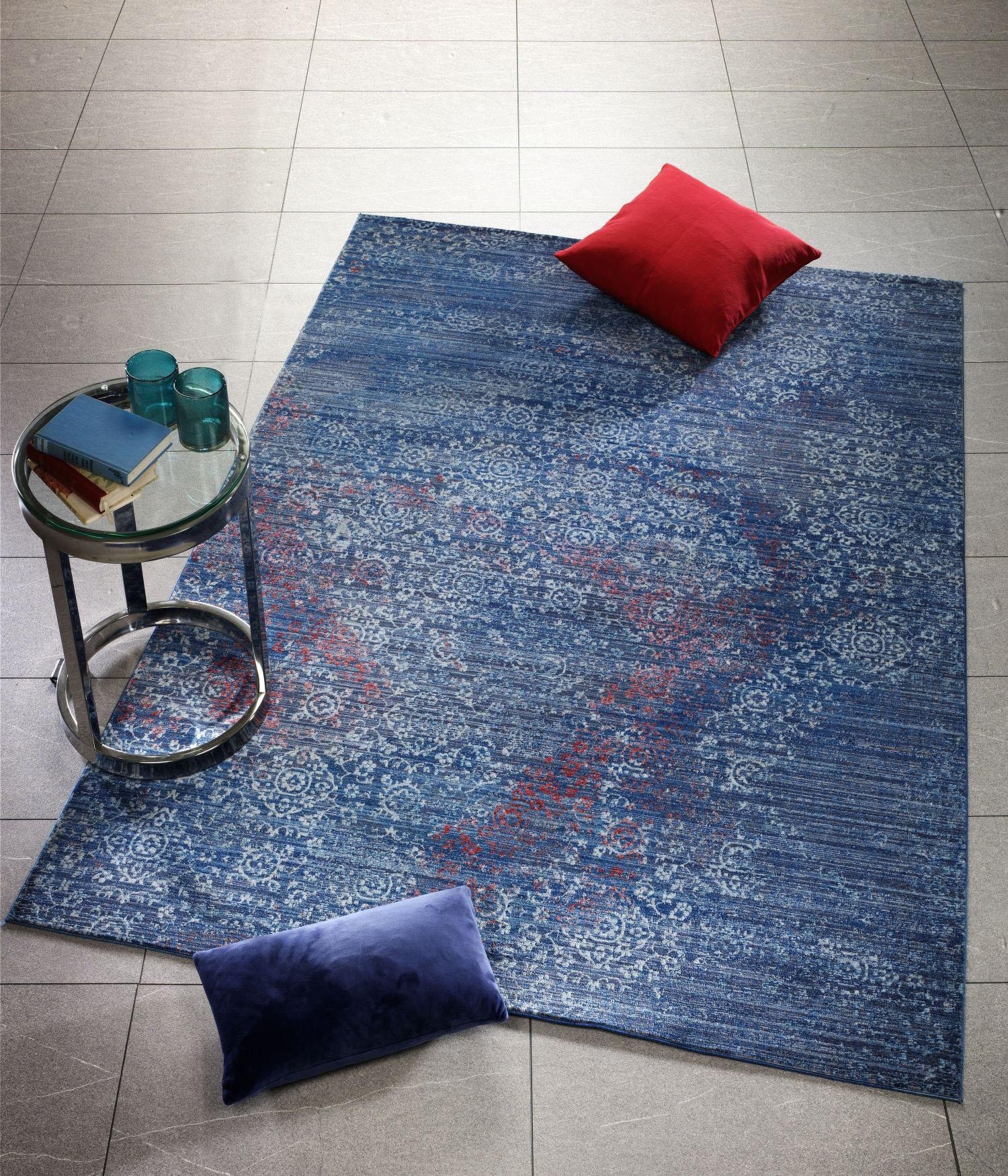 Image of OCI DIE TEPPICHMARKE Teppich "Rainbow Leja" rechteckig 5 mm Höhe Kurzflor, weiche Microfaser, Wohnzimmer