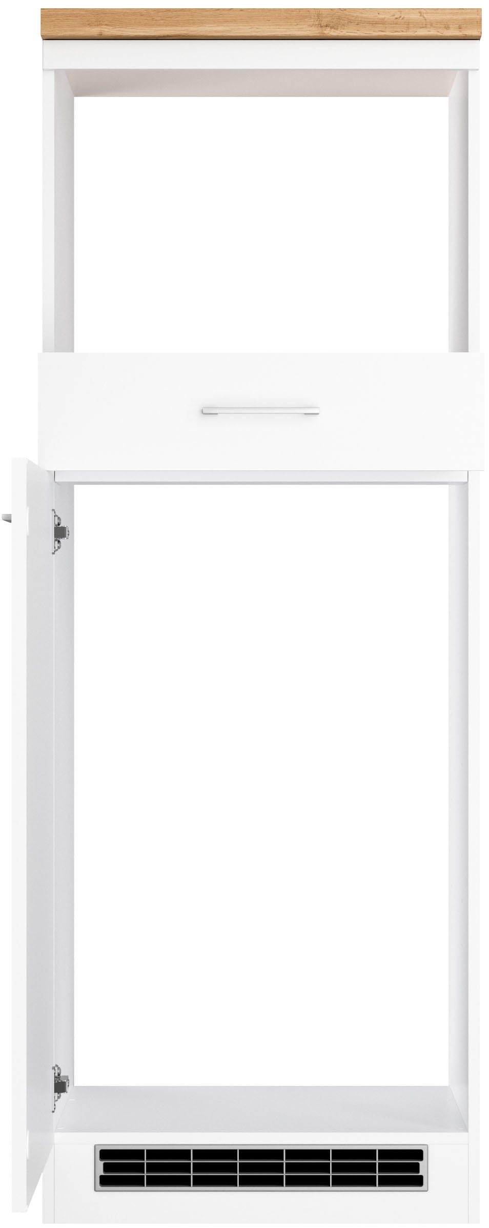 KOCHSTATION Four/réfrigérateur encastrable »KS-Milan« meuble micro-ondes-réfrigérateur 60 cm, mat ou brillant