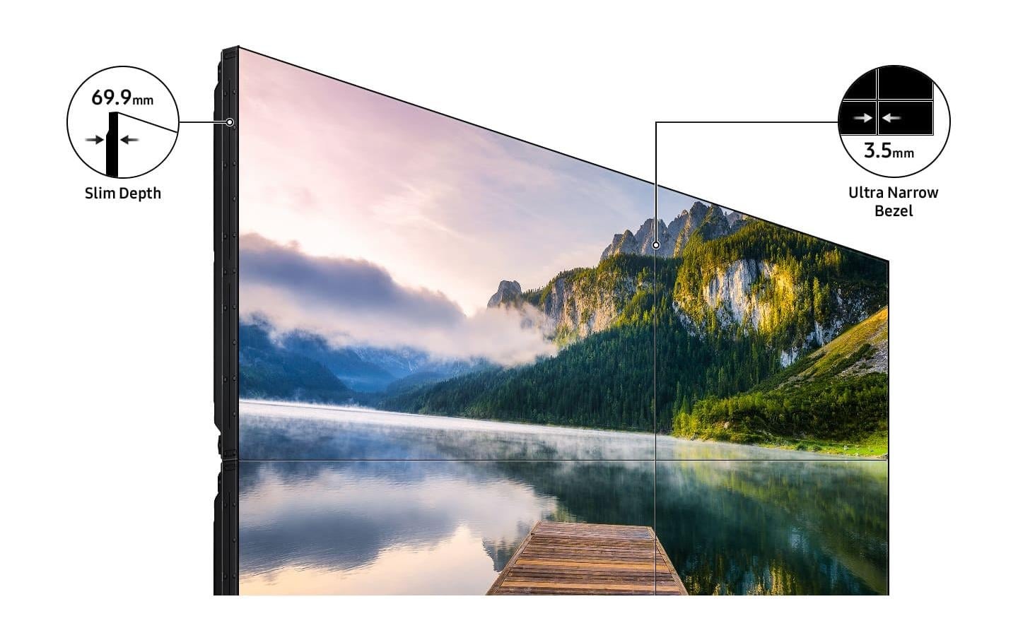 Samsung LCD-LED Fernseher »Videowall Display VM46B-U 4«, Full HD