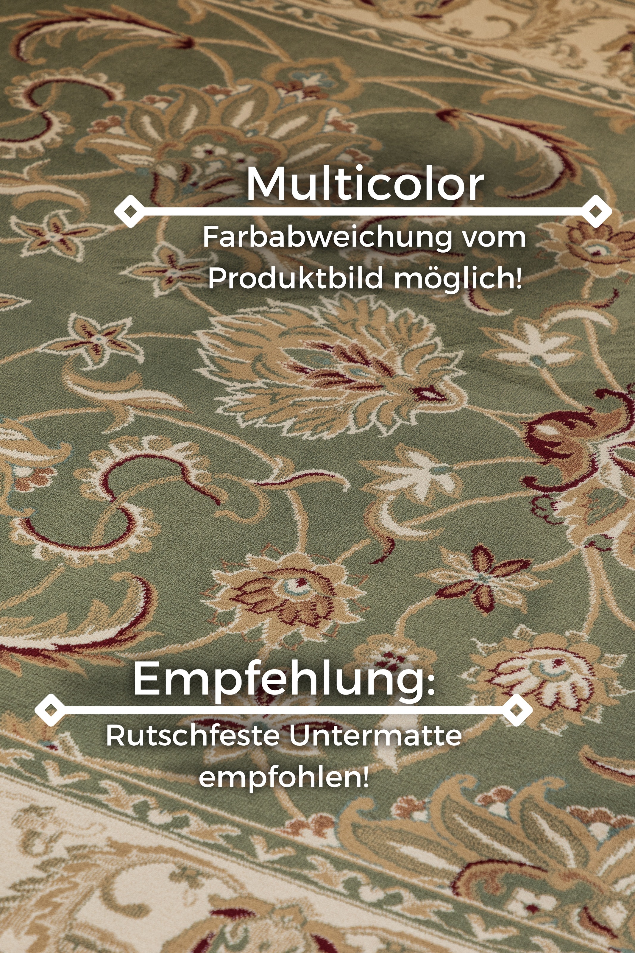 HANSE Home Teppich »Harirud«, rechteckig, 8 mm Höhe, Orient Optik, strapazierfähig, pflegeleicht, robust