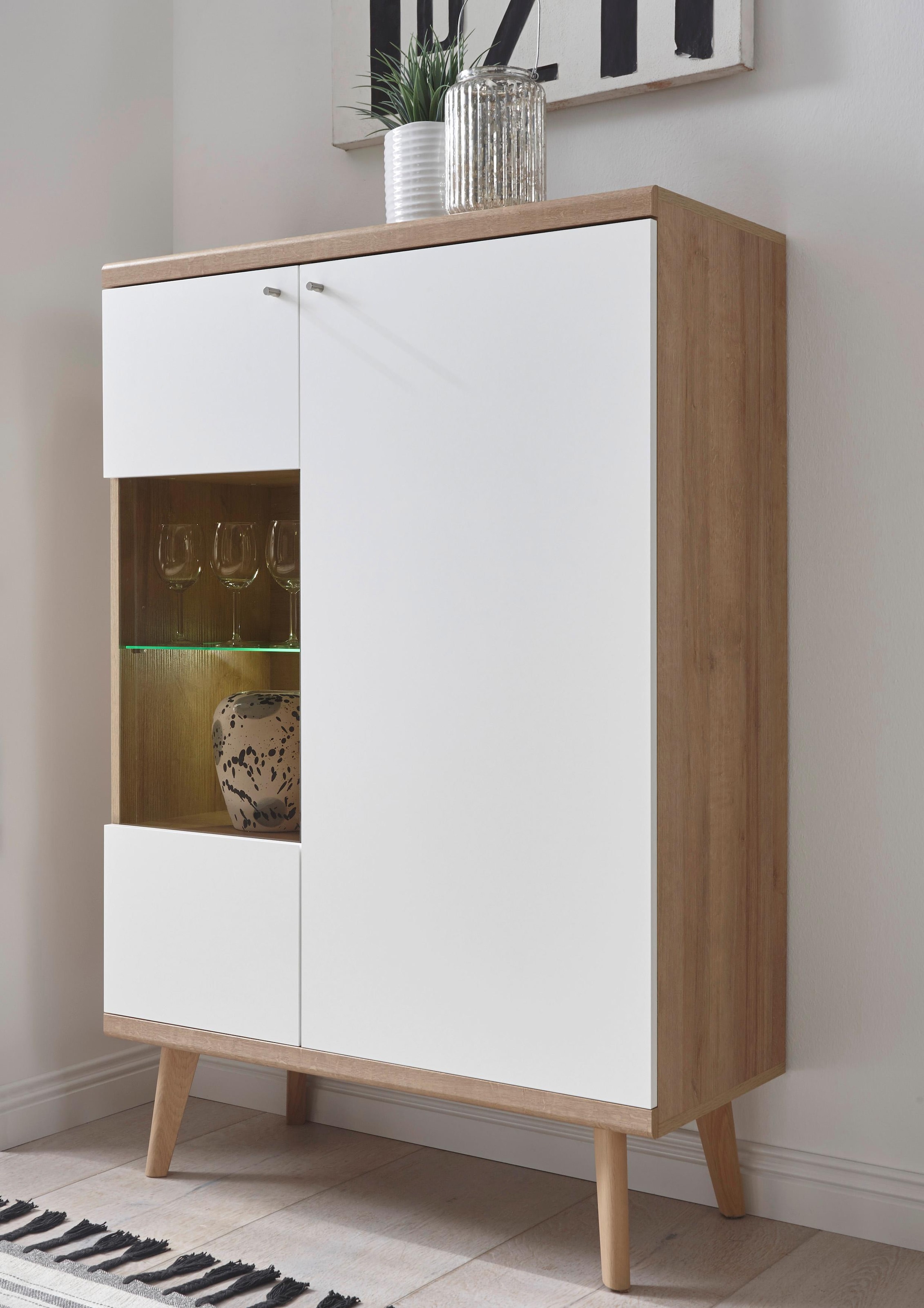 Image of Home affaire Vitrine "Merle" Scandi Design, Höhe 134 cm