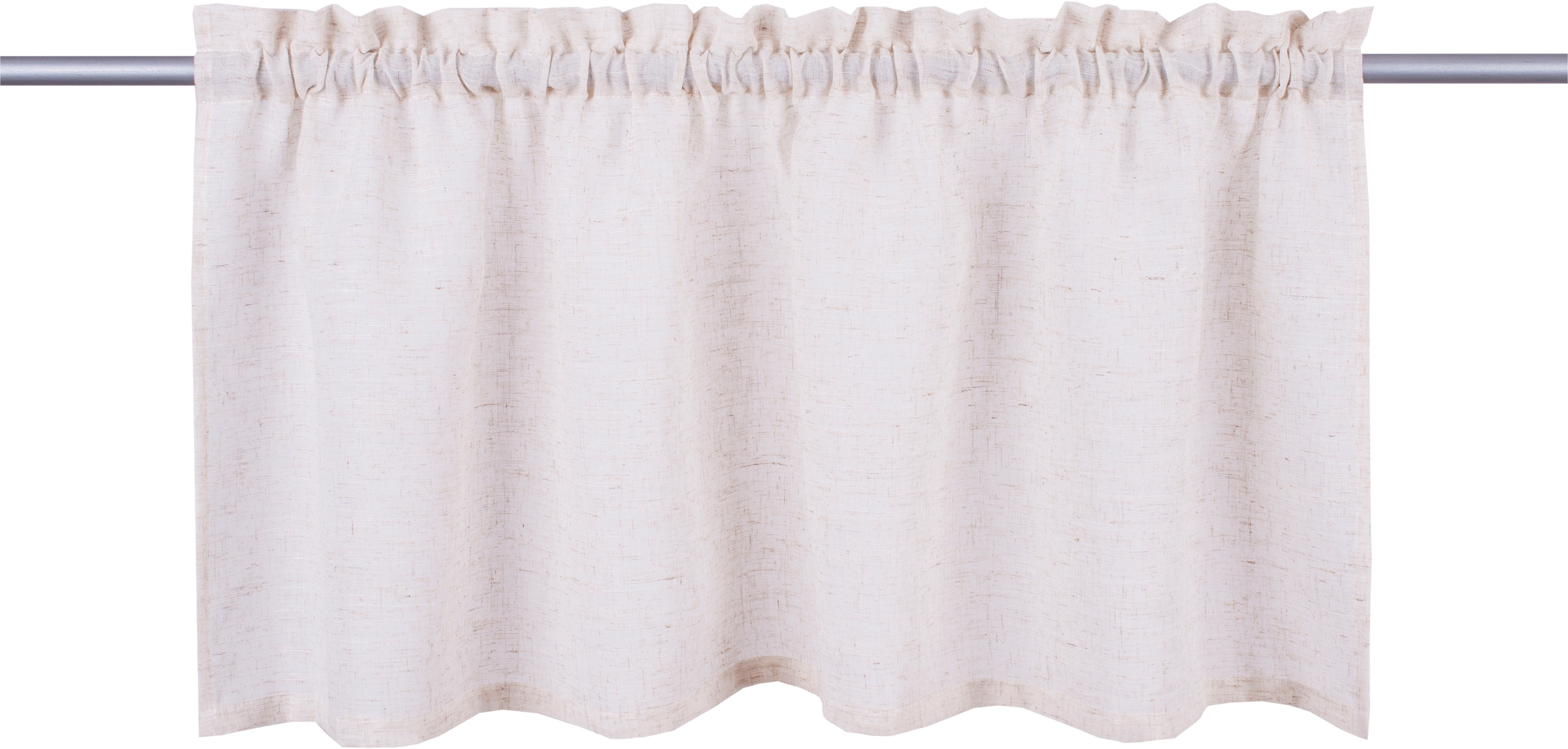 GOODproduct Scheibengardine »Louvelle« Stangendurchzug 1 Stk. tlg. Leinenoptik, Scheibengardine, modern, basic