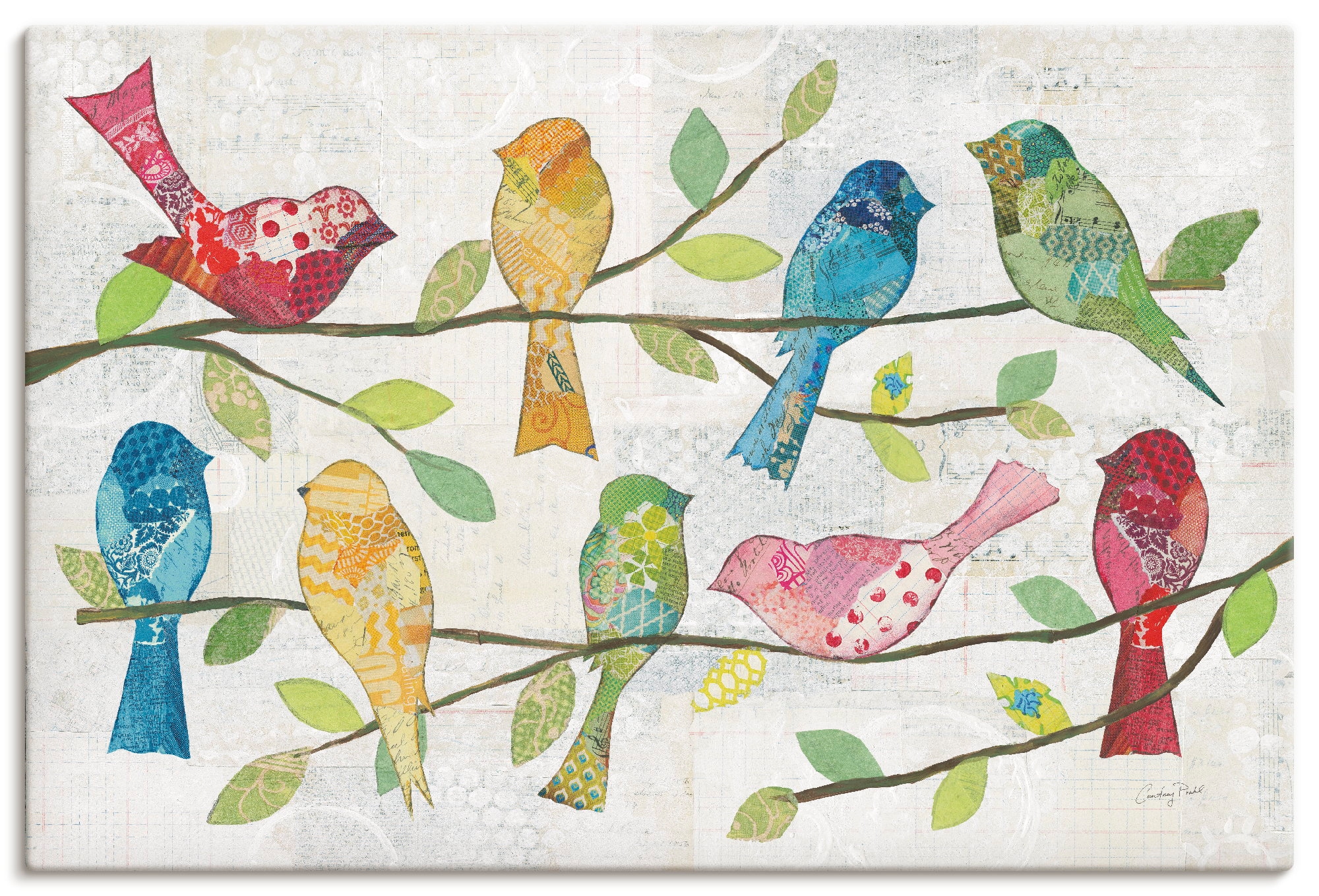 Image of Artland Wandbild "Catching Up VI" Vogelbilder 1 Stk. tlg. als Alubild, Leinwandbild, Poster, Wandaufkleber in verschied. Grössen