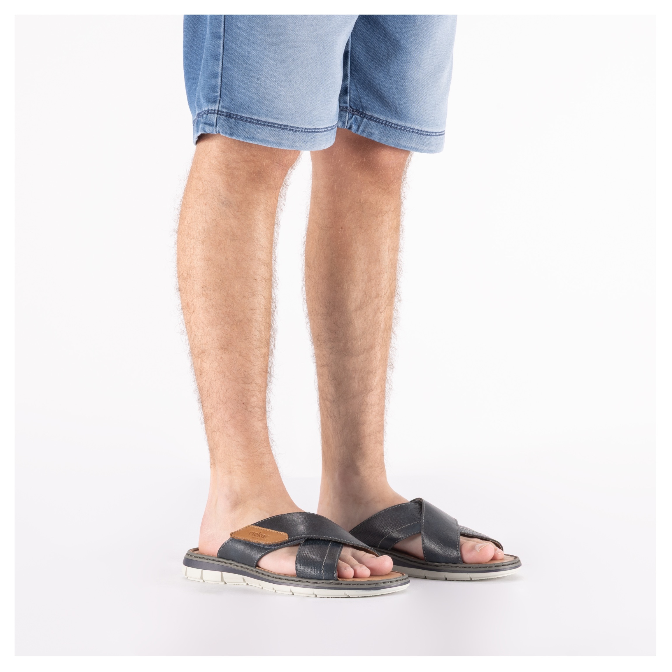 Rieker Pantolette  Sommerschuh, Strandschuh, Urlaubsschuh mit weicher Innensohle