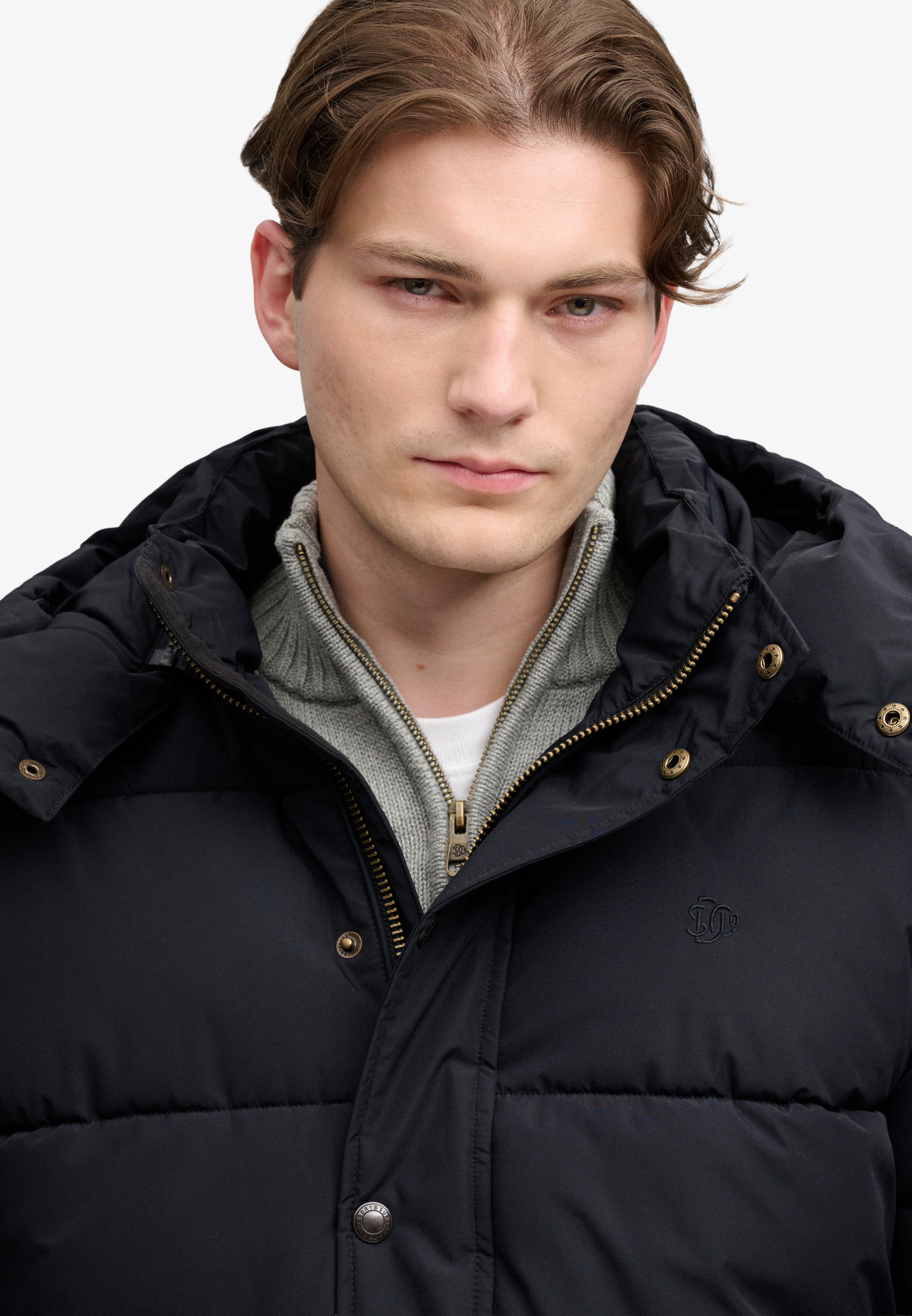 Superdry Steppjacke »PREMIUM HOOD PUFFER JKT« mit Kapuze Kunstfaser, relaxed fit