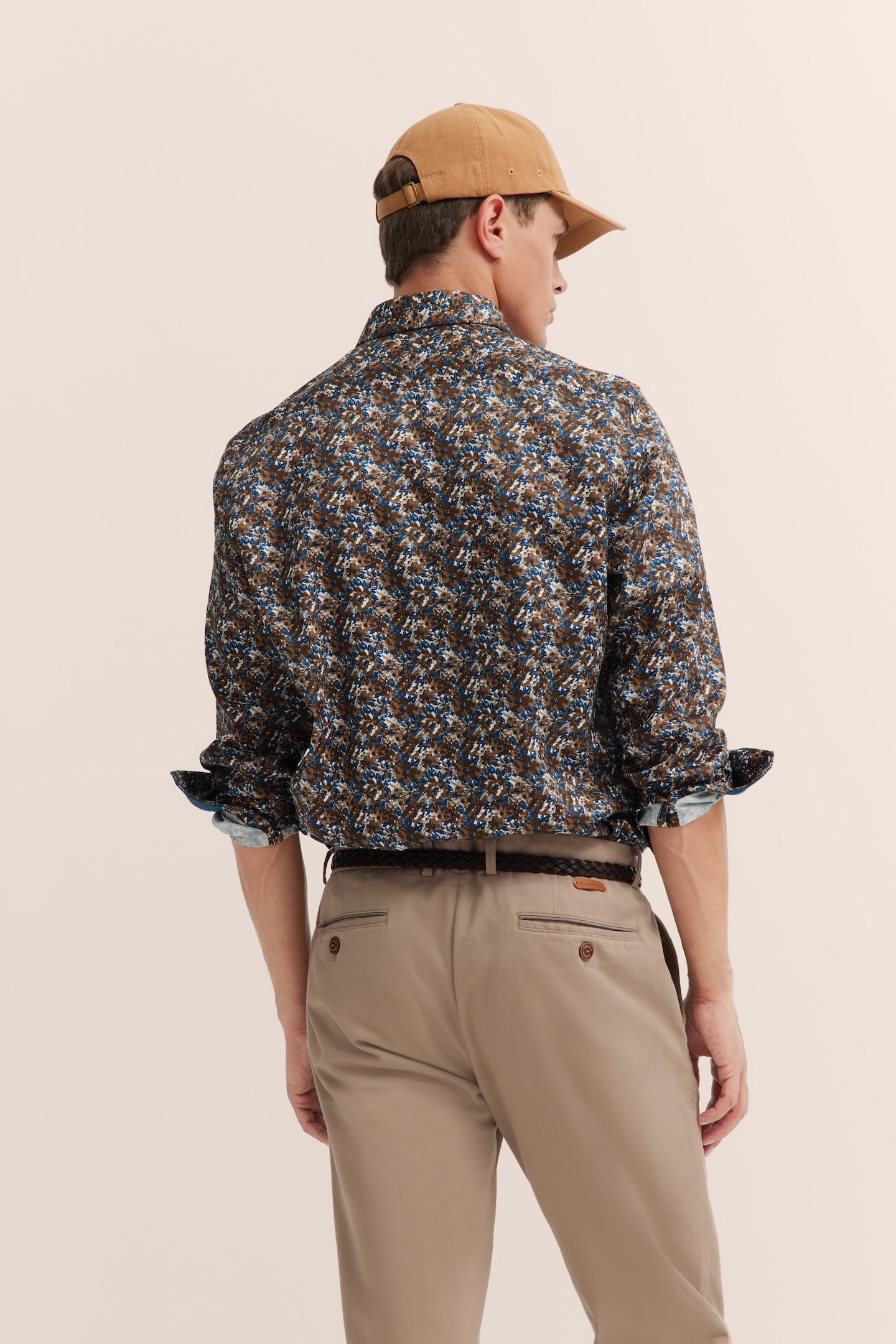 bugatti Langarmhemd aus reiner Baumwolle