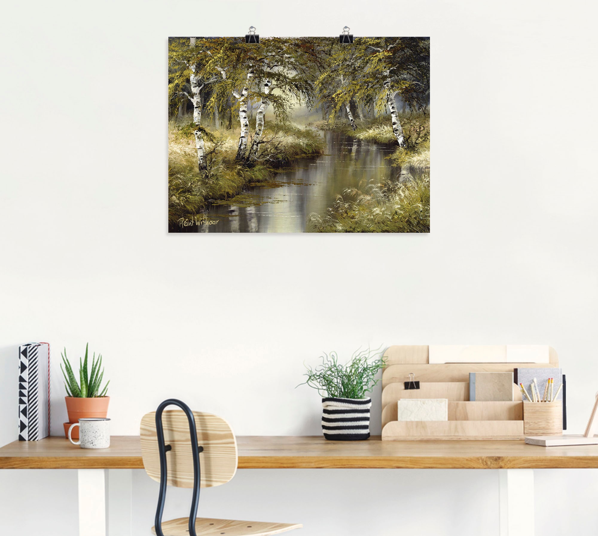 Artland Wandbild »Kanal tief im Wald« Wald 1 Stk. tlg. als Leinwandbild, Poster in verschied. Grössen