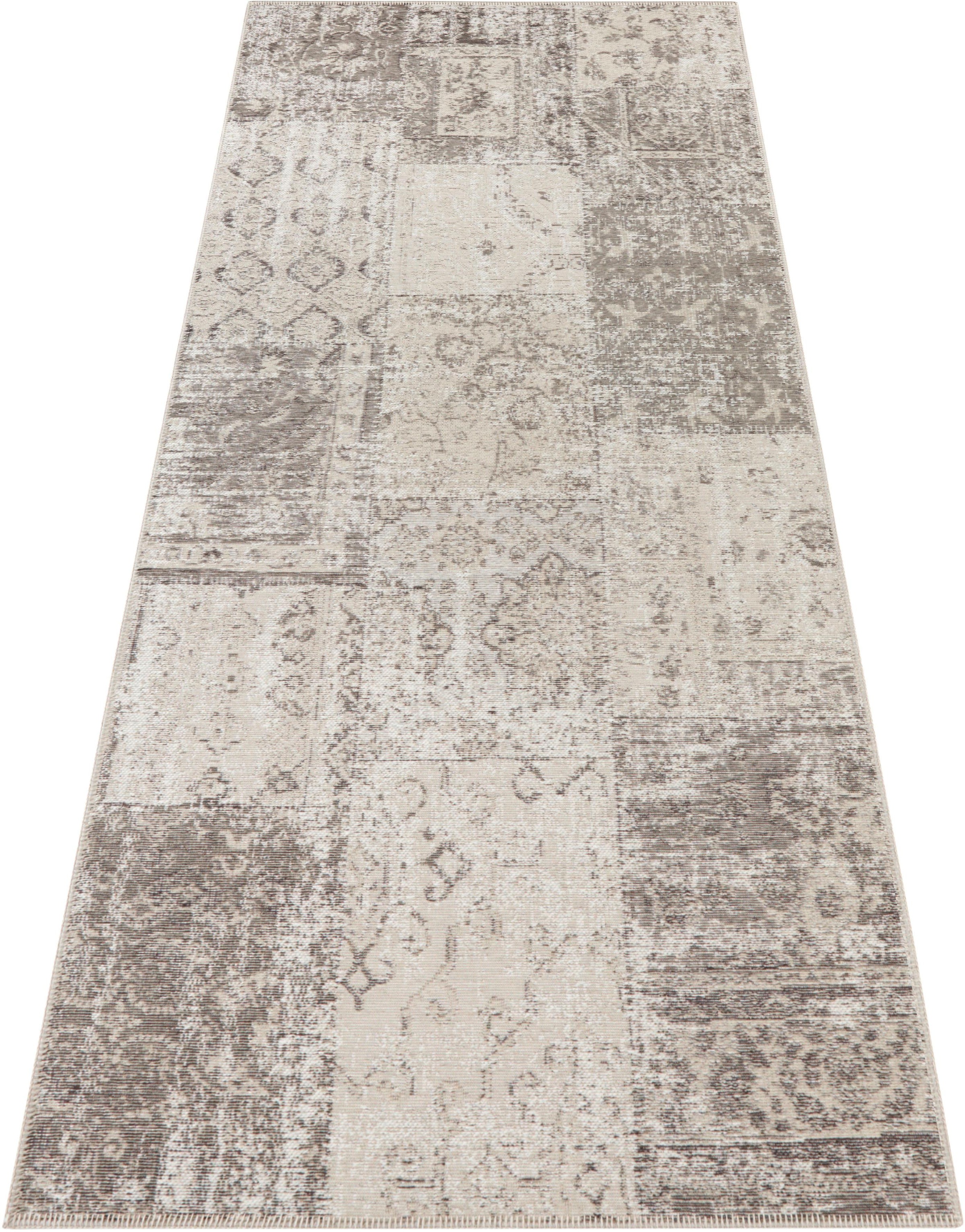 Image of ELLE DECORATION Läufer »Denain«, rechteckig, 4 mm Höhe, Flachgewebe, Vintage Patchwork, hochwertiger Materialmix, Wohnzimmer, Schlafzimmer, Robust, Pflegeleicht. bei Ackermann Versand Schweiz