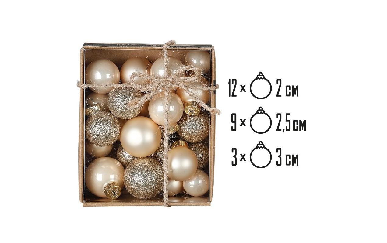   Boule de Noël »Holly & Jolly Weihnachtskugel Mini  Ø 2-3 cm«