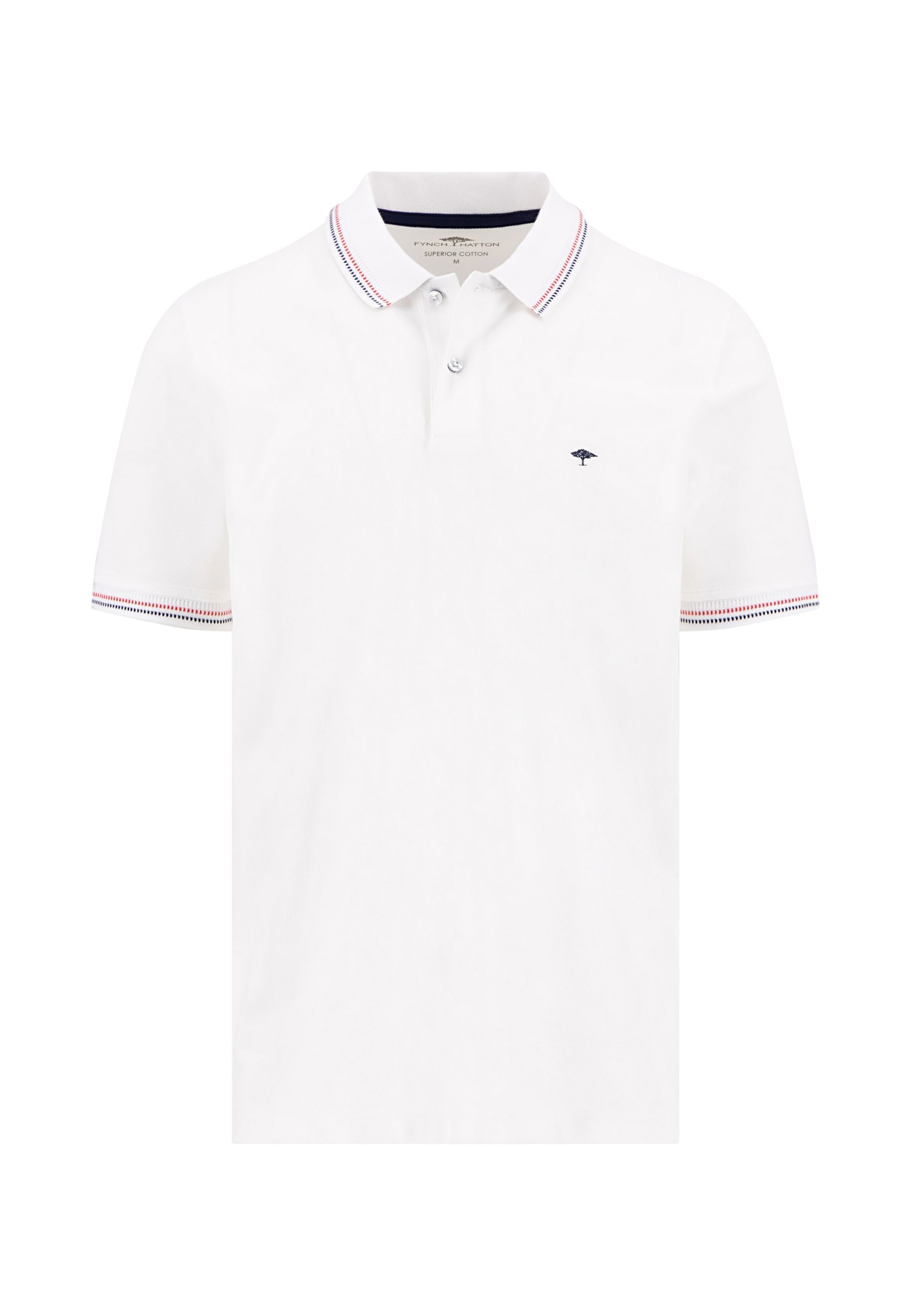 FYNCH-HATTON Poloshirt Regular fit, 2-Knopf-Form, mit Logo Stickerei