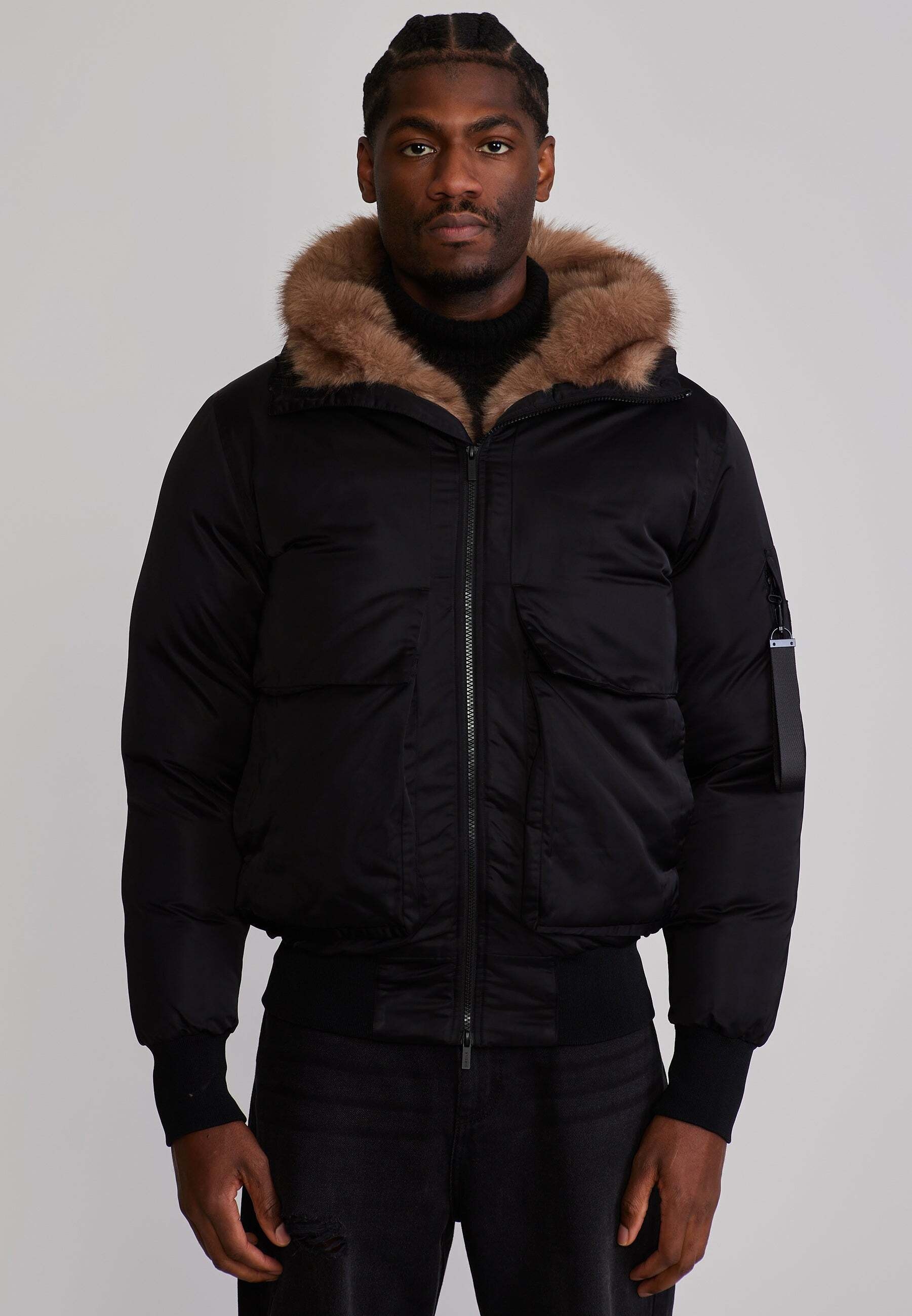 Image of Siksilk Winterjacke "Siksilk Winterjacke Hooded Bomber"