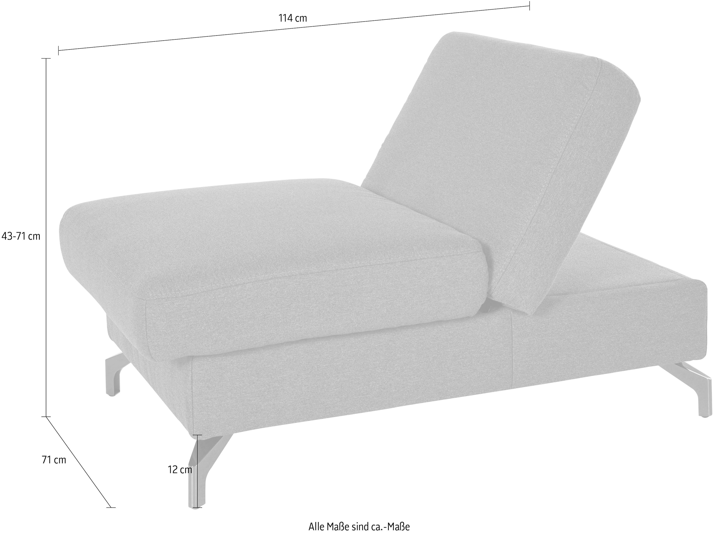 sit&more Tabouret »Percy« hauteur des pieds 12 cm, avec fonction pliable, disponible en 2 couleurs de pieds
