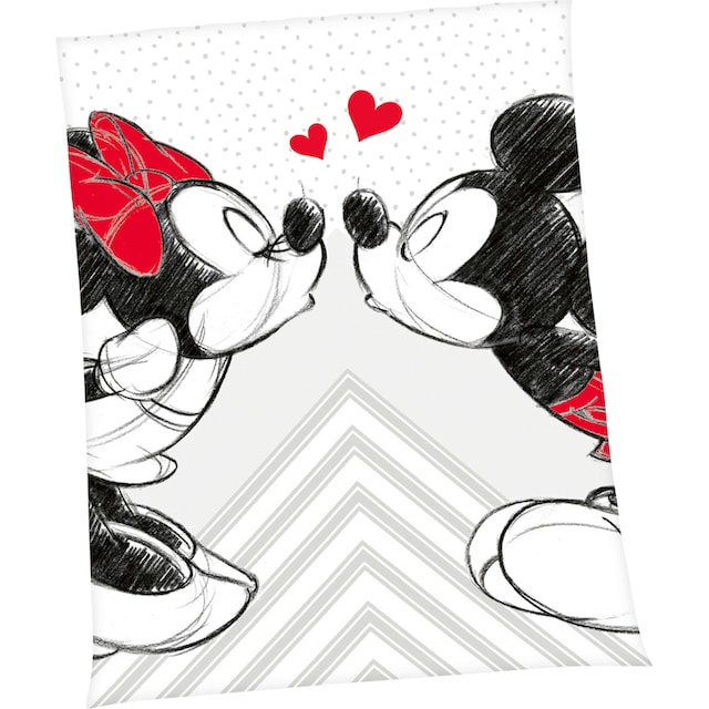 Disney Wohndecke »Disney´s Mickey und Minnie Mouse«, mit liebevollem Motiv,  Kuscheldecke kaufen