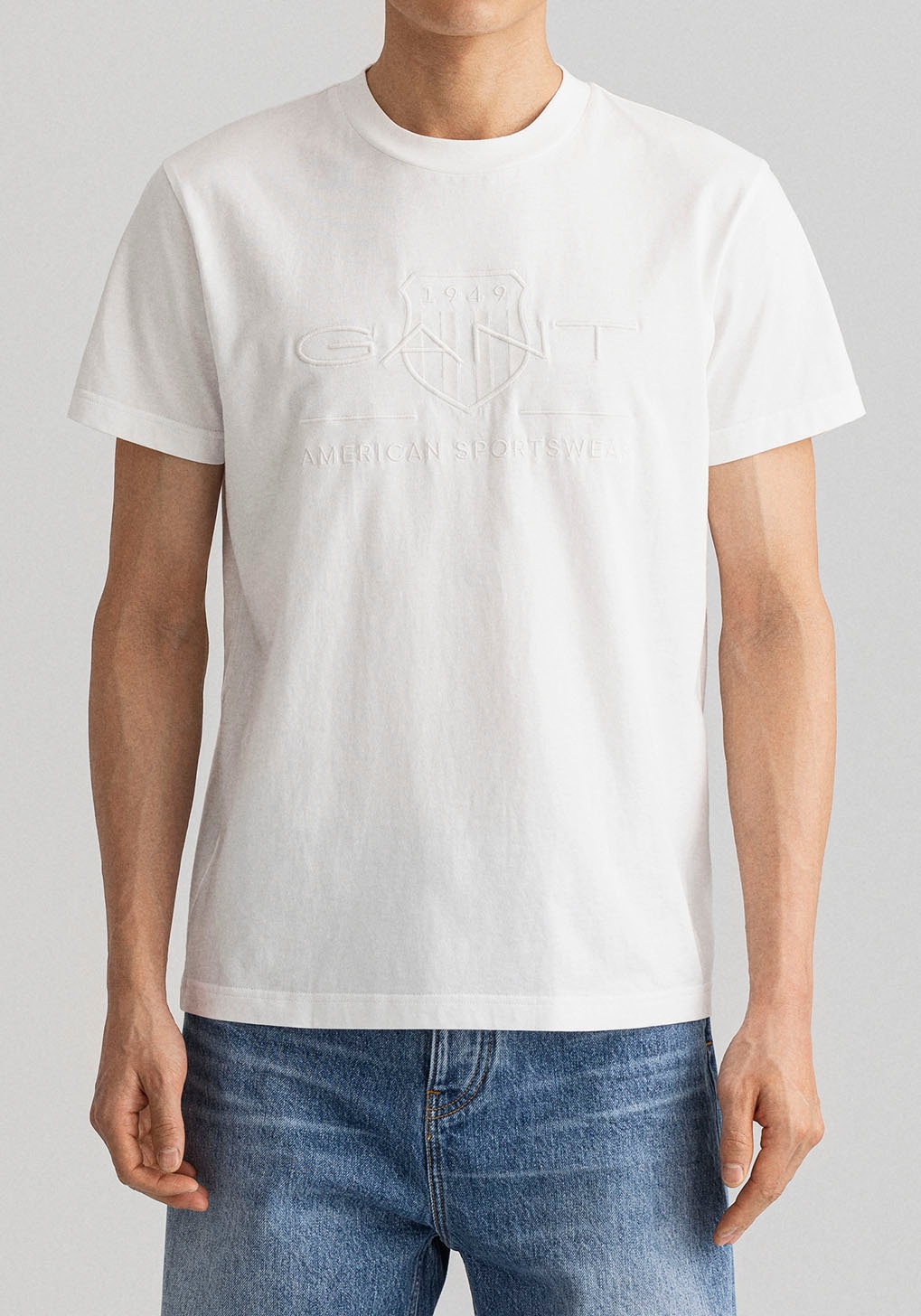 T-Shirt »D.1 GANT PRIDE PIQUE«, mit Logostickerei auf der Brust