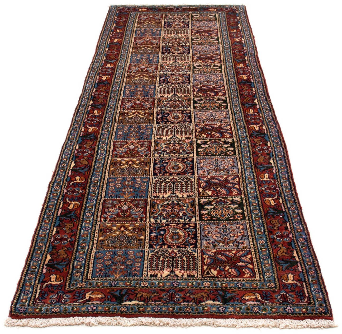 Image of morgenland Hochflor-Läufer »Kaschmar Medaillon Beige 290 x 65 cm«, rechteckig, 1 mm Höhe, Handgeknüpft bei Ackermann Versand Schweiz