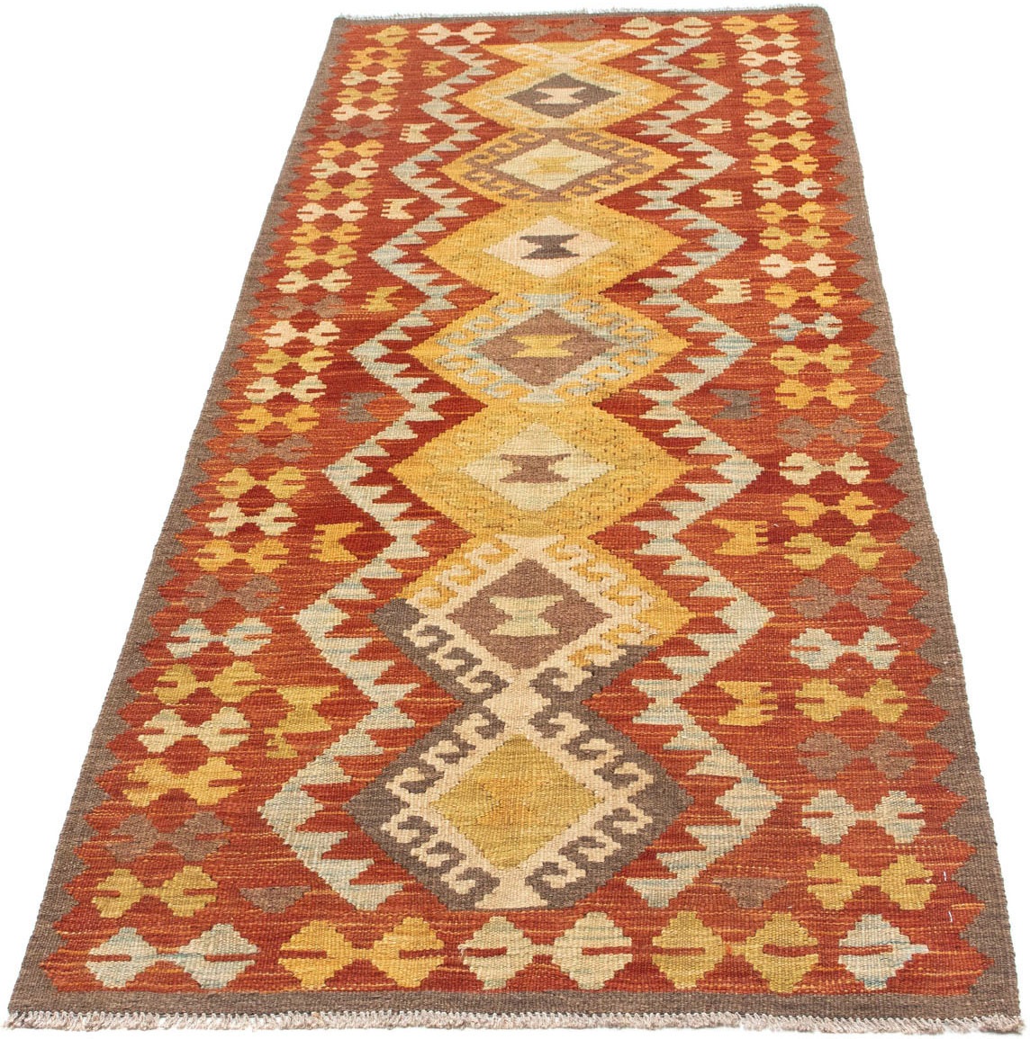 Image of morgenland Läufer »Kelim Medaillon Ruggine 205 x 78 cm«, rechteckig, 0,4 mm Höhe, OrientOptik bei Ackermann Versand Schweiz