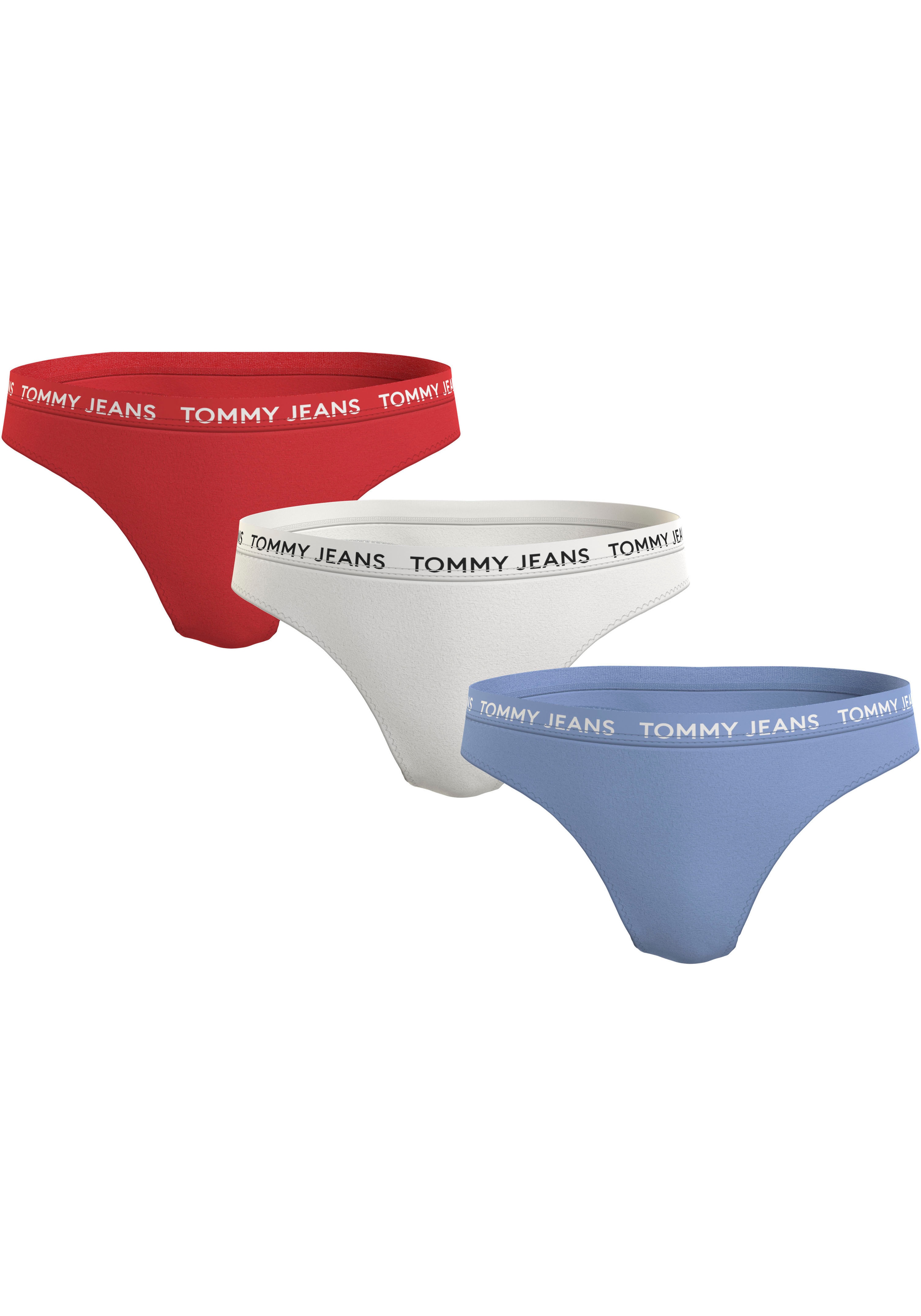 Tommy Hilfiger Underwear String »3P CLASSIC THONG (EXT SIZES)«, (Packung, 3 St., 3er), mit Tommy Jeans Logo-Elastikbund im Sale-Tommy Hilfiger 1