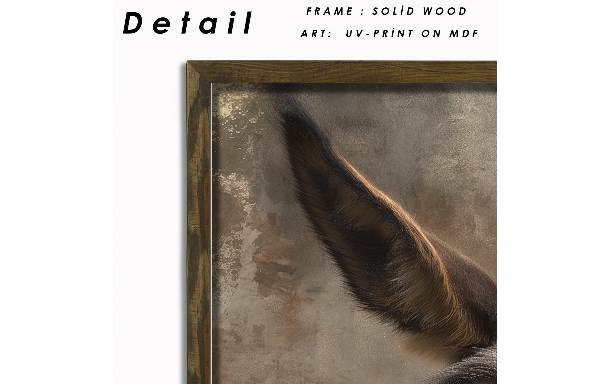 Wandbild »Wallxpert Esel 35 x 47 cm«