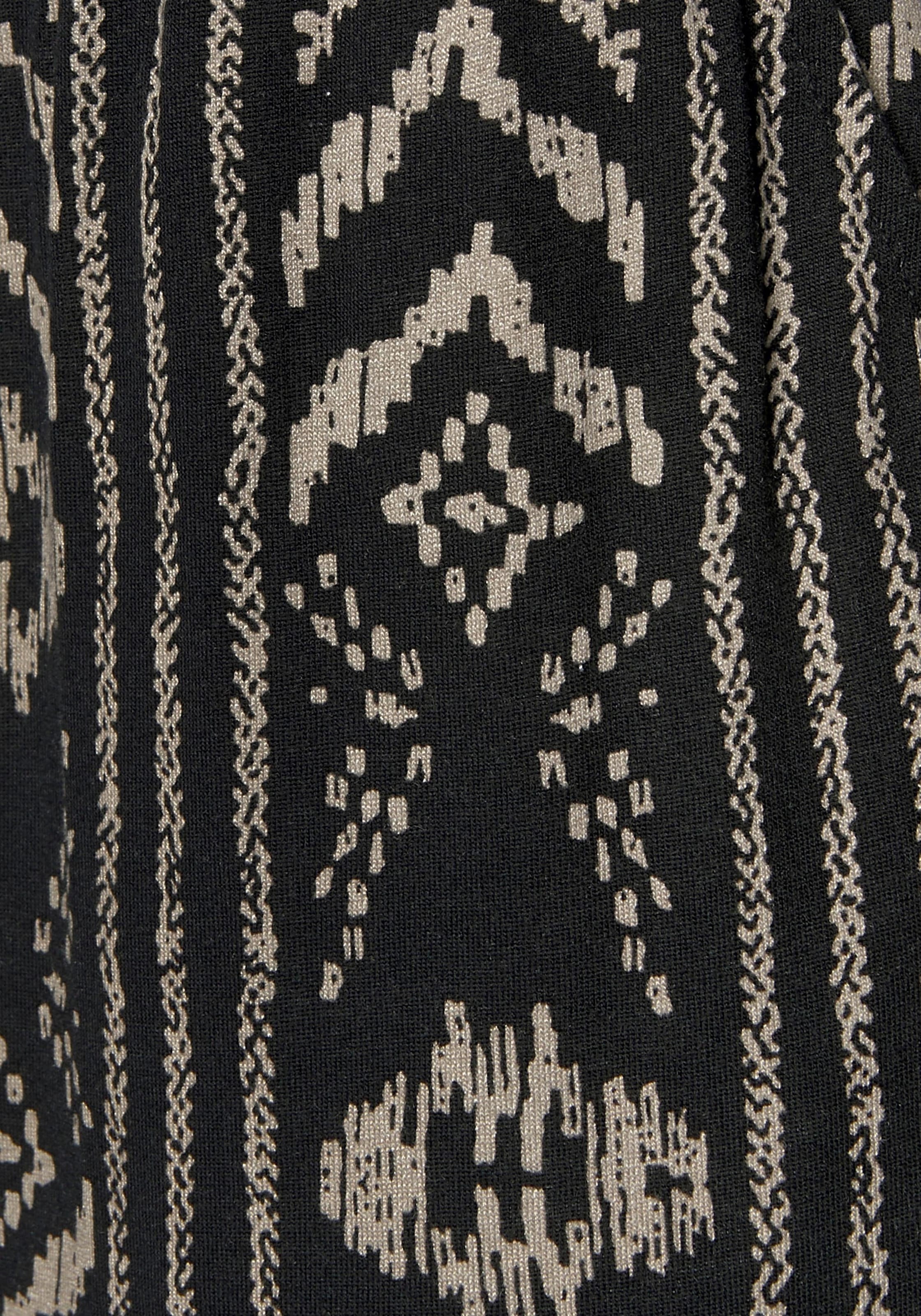 LASCANA Jerseyhose, mit Ethnomuster und Taschen, Sommerhose