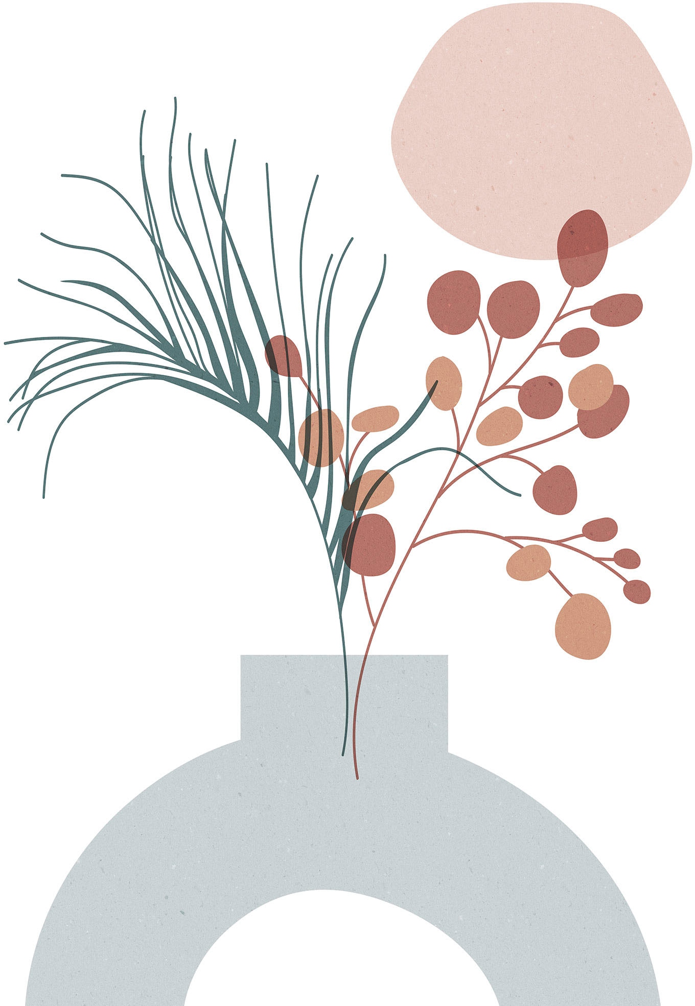 Komar Wandbild »Bohemian Vase«, (1 St.), Deutsches Premium-Poster Fotopapier mit seidenmatter Oberfläche und hoher Lichtbeständigkeit. Für fotorealistische Drucke mit gestochen scharfen Details und hervorragender Farbbrillanz.