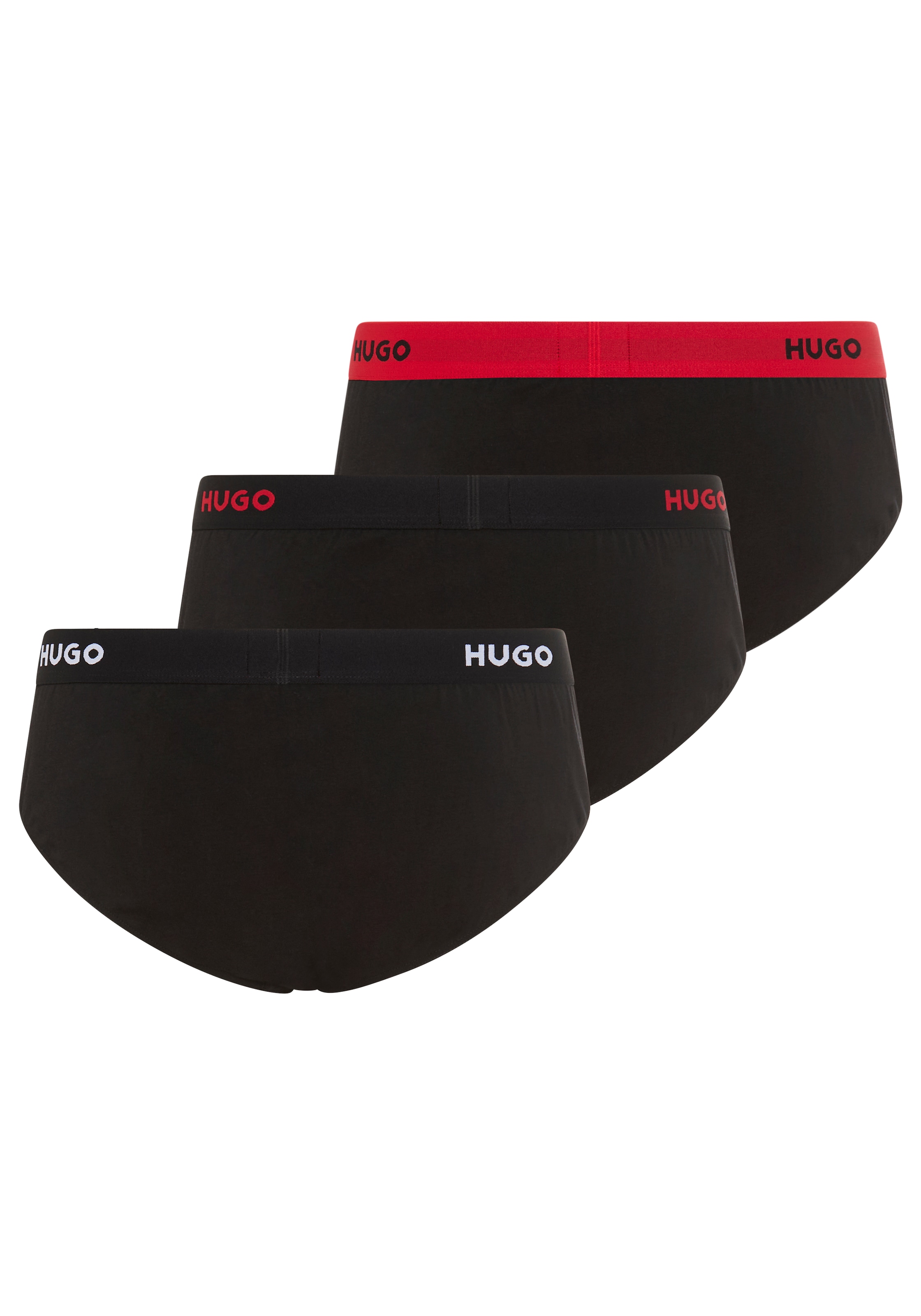HUGO Underwear Hipster »HIPBRIEF TRIPL« 3er, 3 cuis mit elastischem Bund