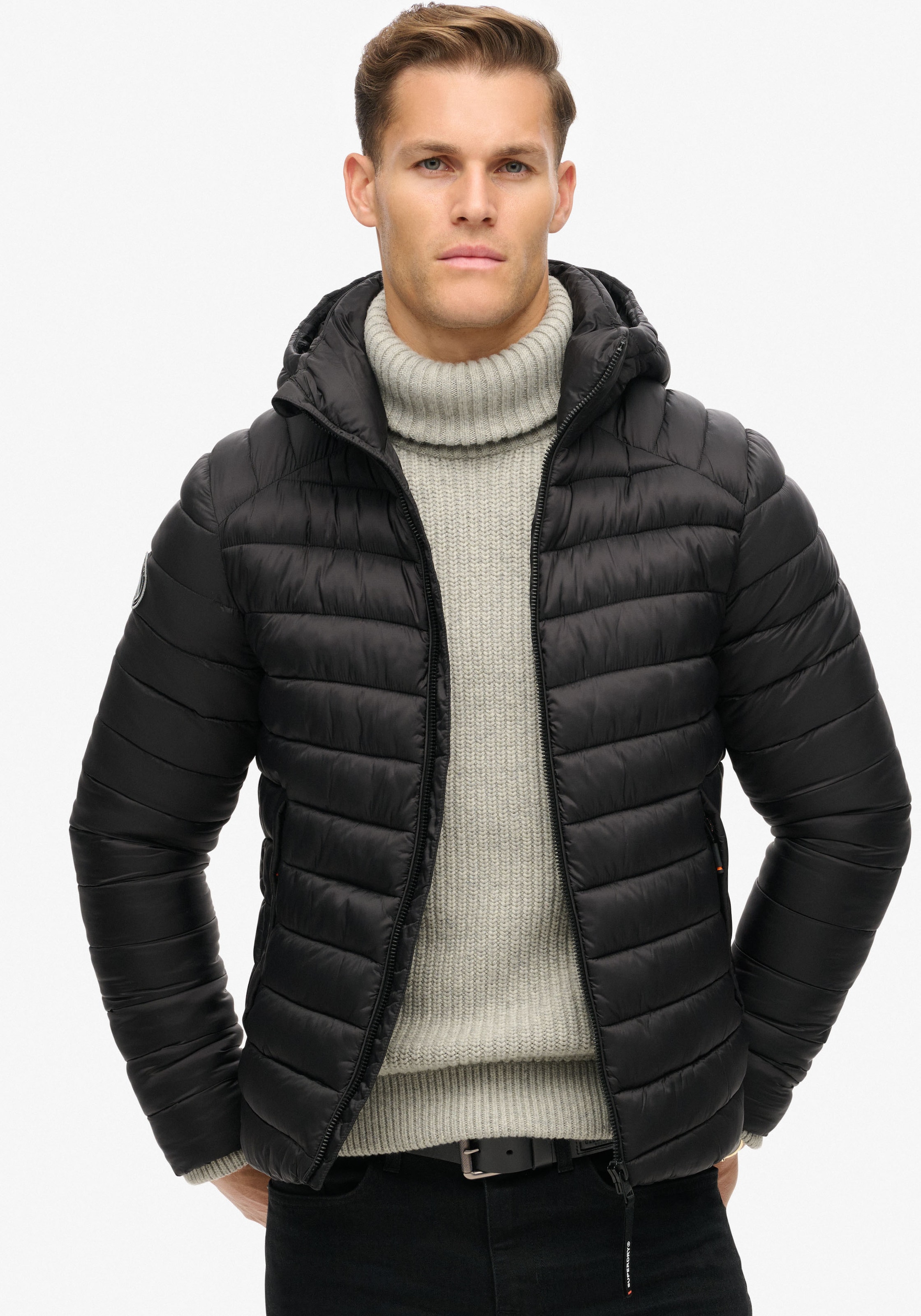 Superdry Steppjacke »HOODED FUJI SPORT PADDED JKT«, mit Kapuze