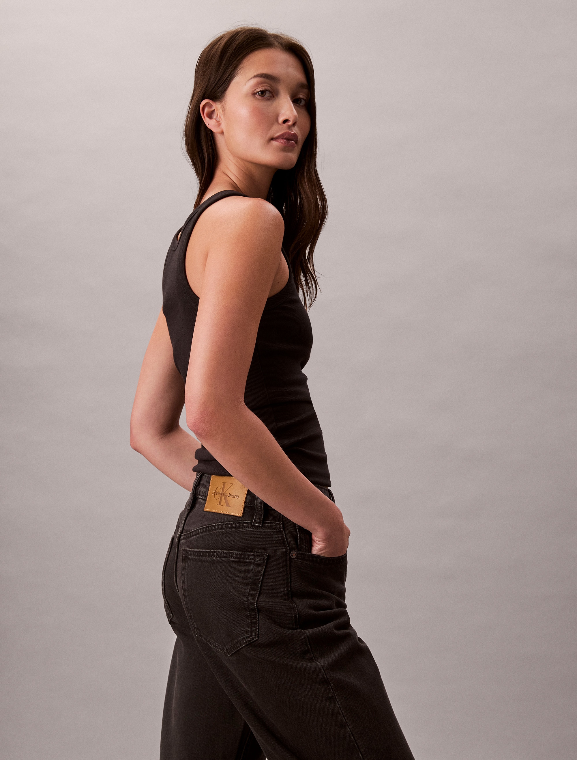 Calvin Klein Jeans Jeans droit »HGH RS STRGHT CK ESS« Mit Gürtelschlaufen