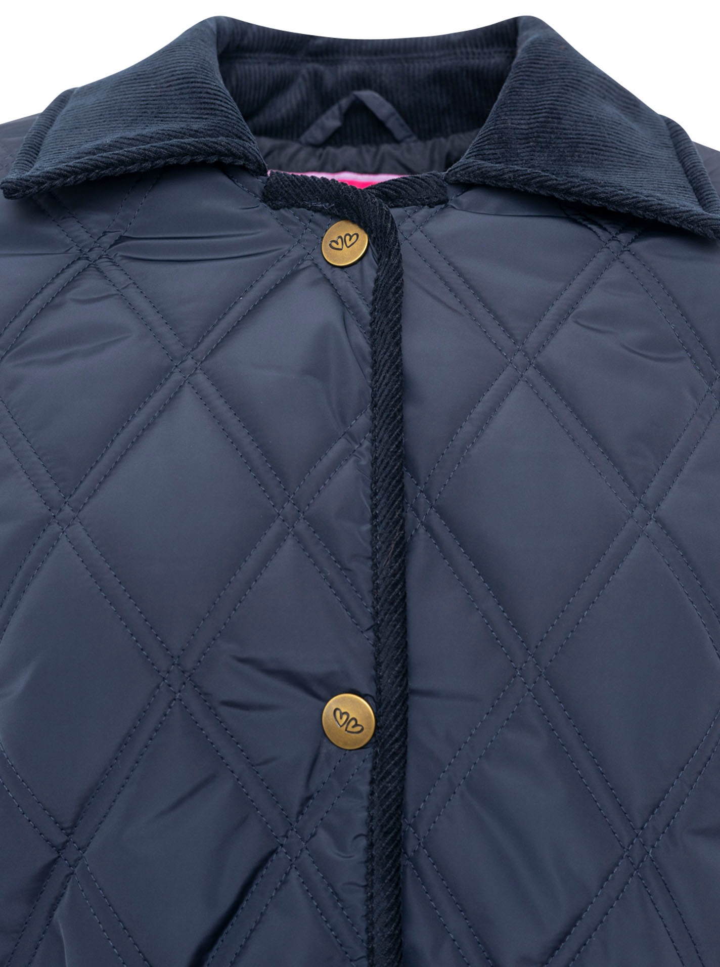 Zwillingsherz Veste matelassée »"Classic"« ohne Kapuze Kordkragen, Knopfleiste und Taschen