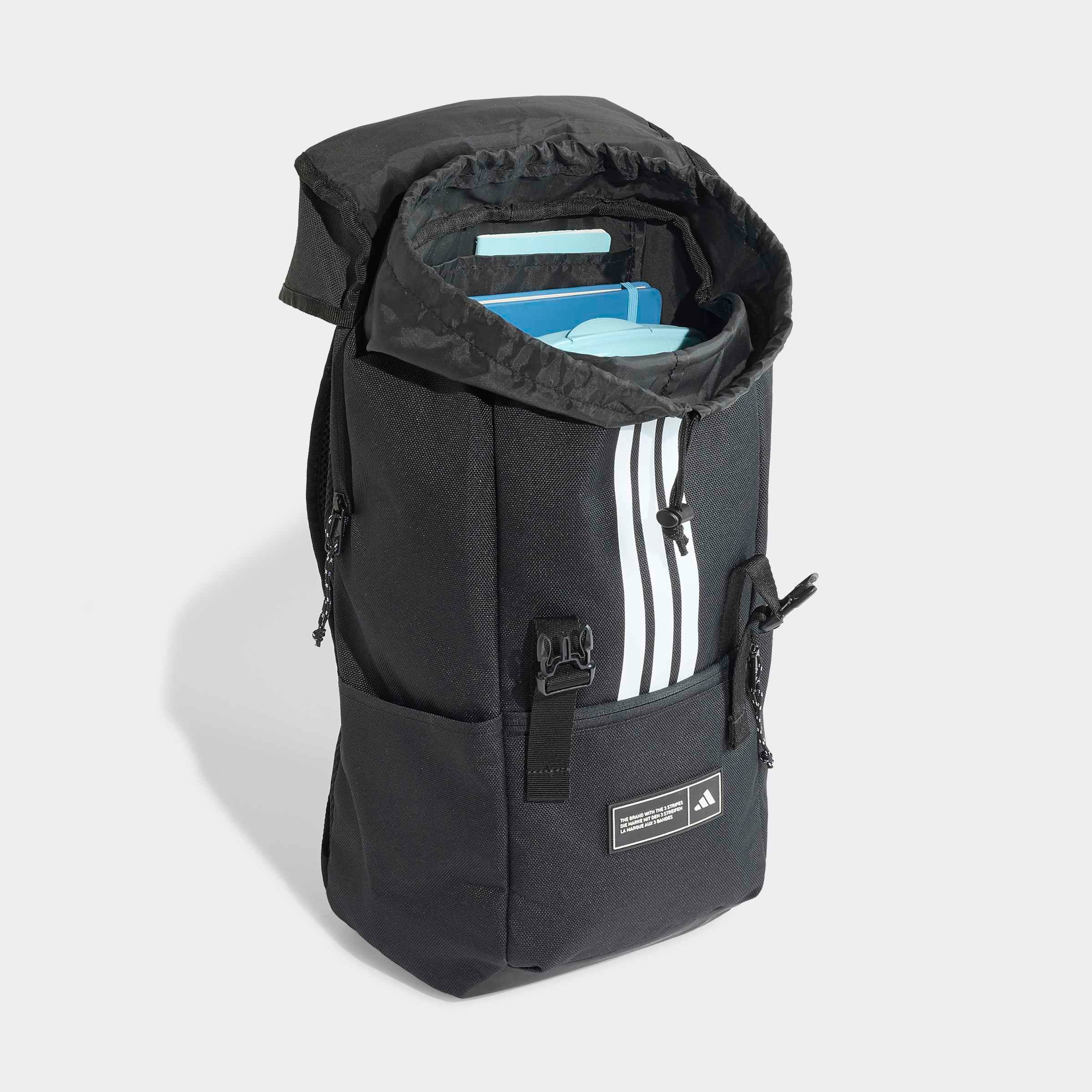 adidas Sportswear Sac à dos »3-STREIFEN, MIT KLAPPE« pour adultes, style sportif, look neutre, en polyester