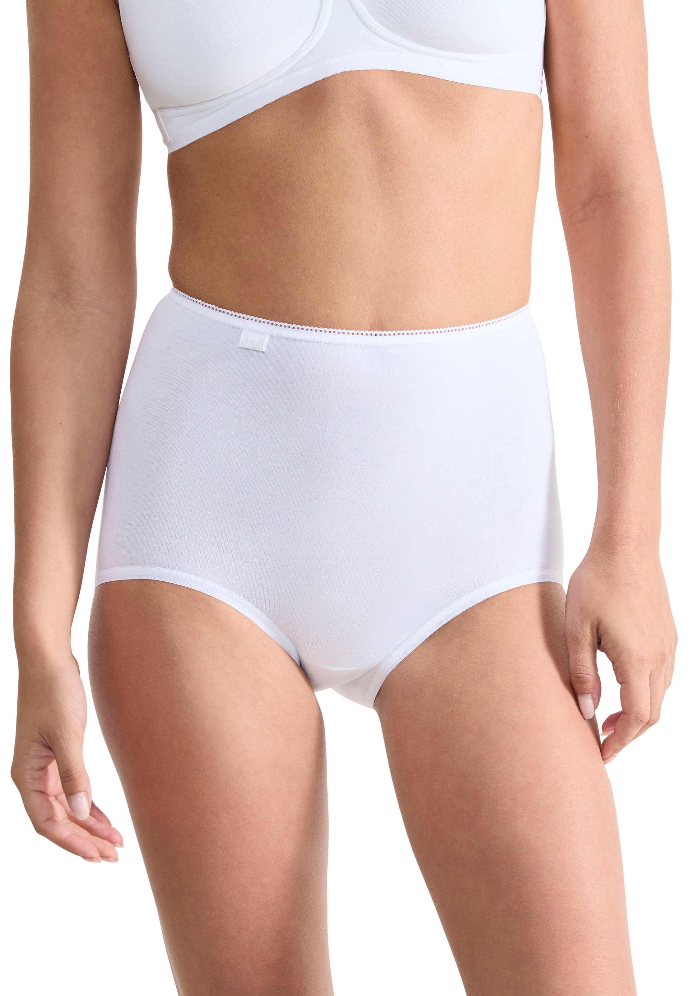 sloggi Maxislip »24/7 Cotton« 3er Pack,  höher geschnittene Passform, elastisch, Spitze, blickdicht, weich