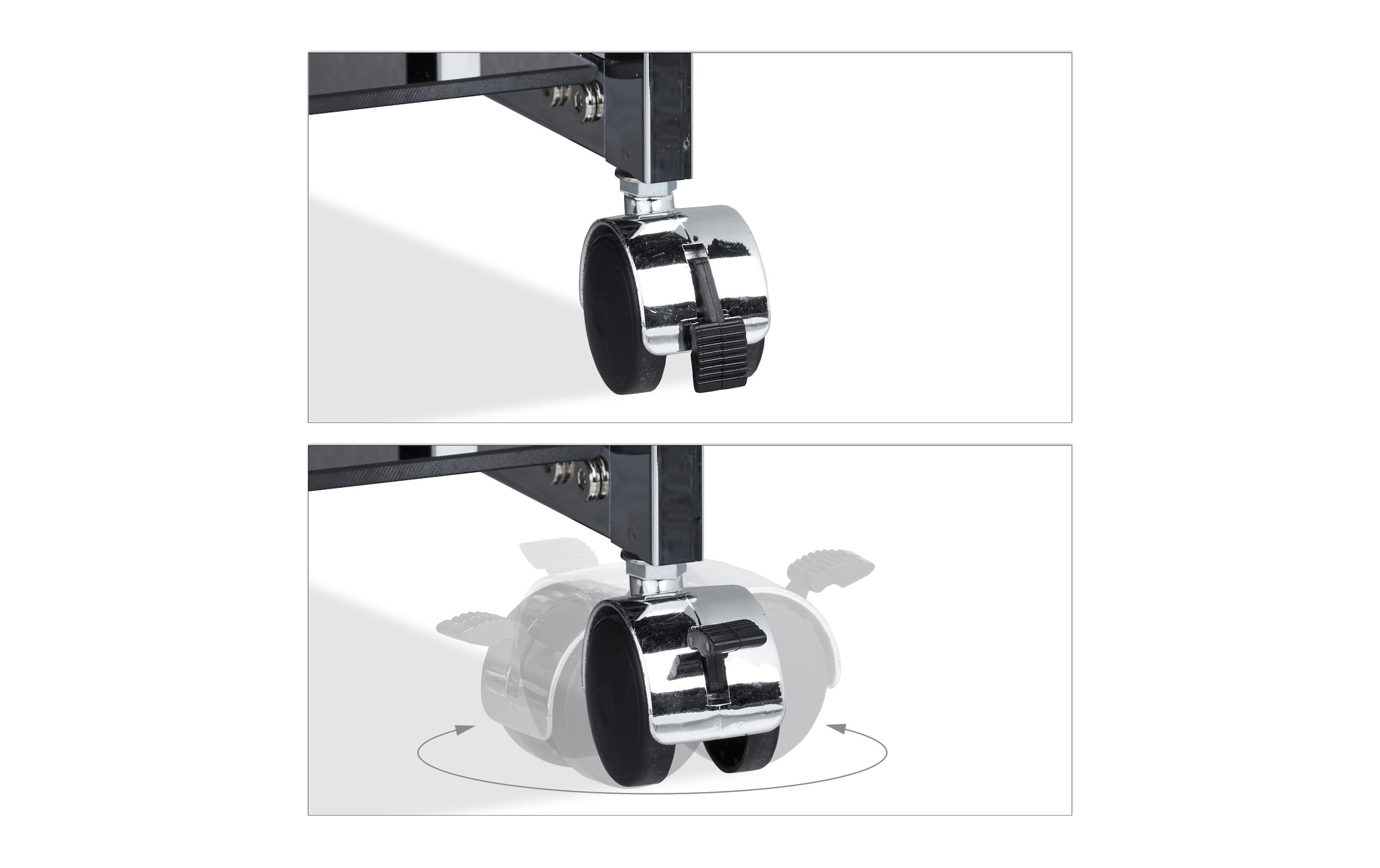 relaxdays Chariot de service »Baron 75 x 40 x 70 cm«