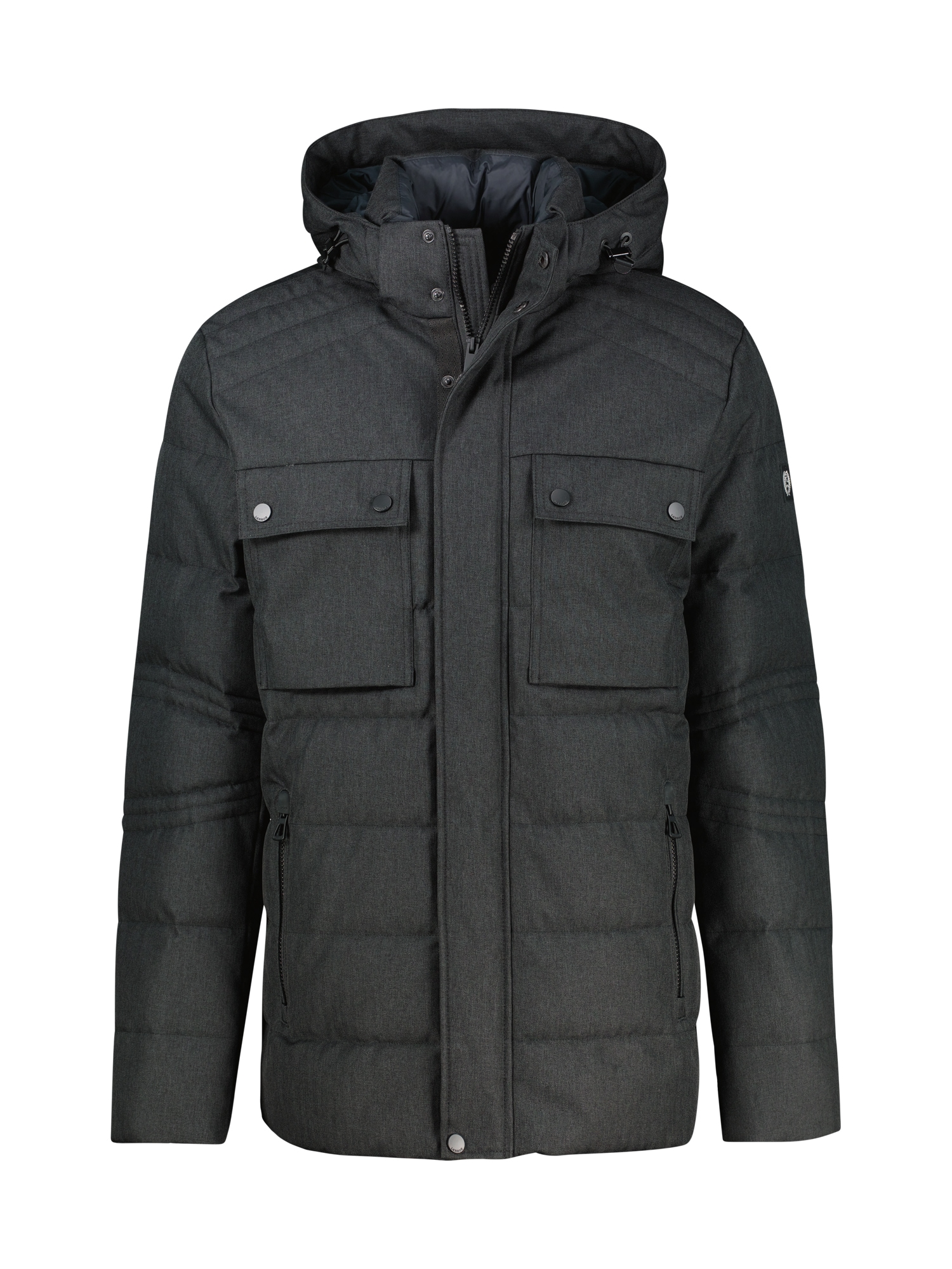 LERROS Veste d'extérieur »Herren Fieldjacket in Woll-Optik« mit Kapuze