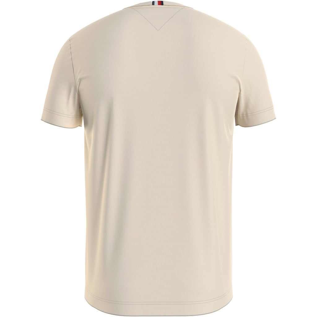Tommy Hilfiger T-Shirt »HILFIGER ARCHED TEE«, mit gebrochenem Markenprint