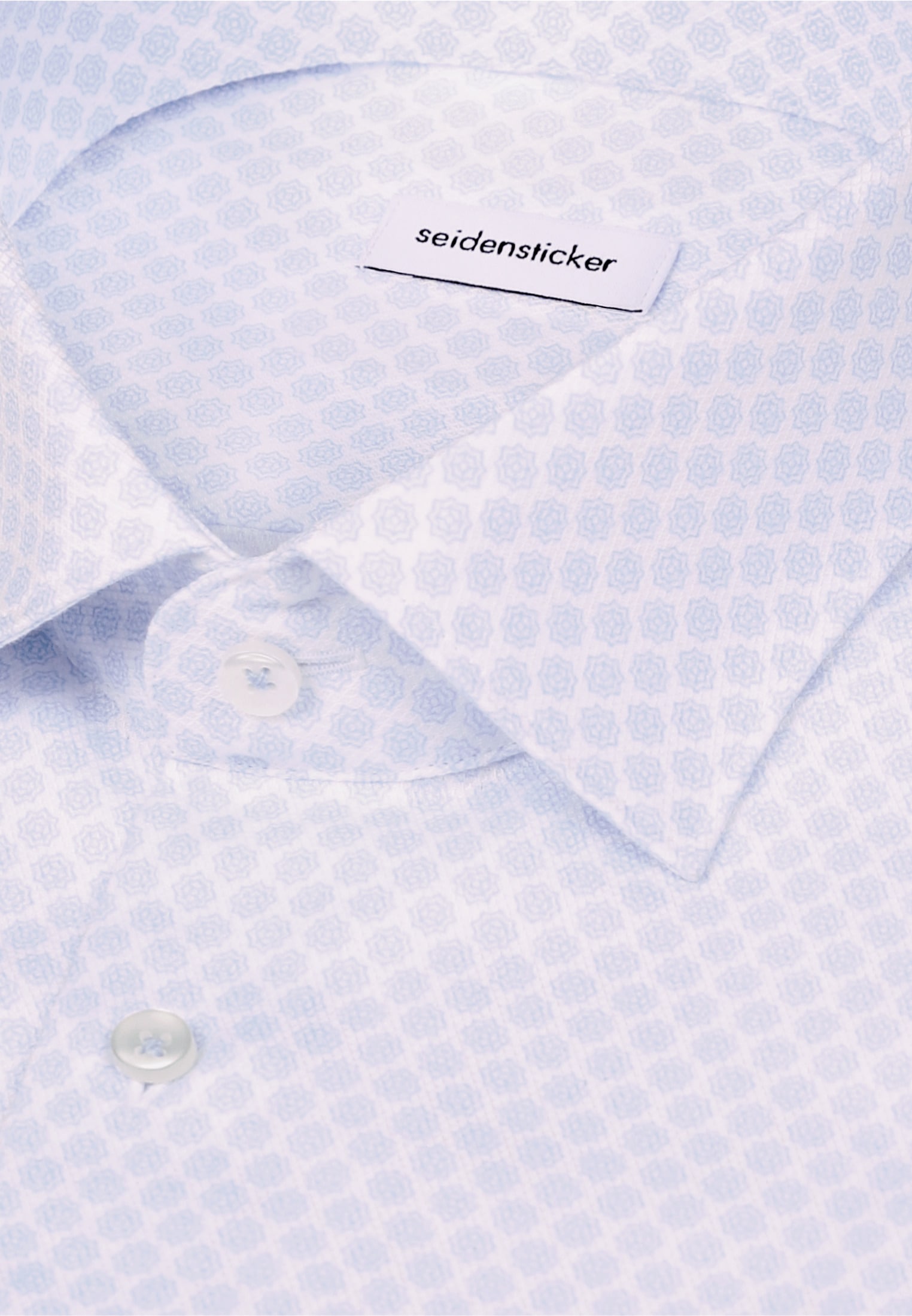 seidensticker Chemise d'affaires »Schwarze Rose« Comfort 1/1 Kentkragen Druck
